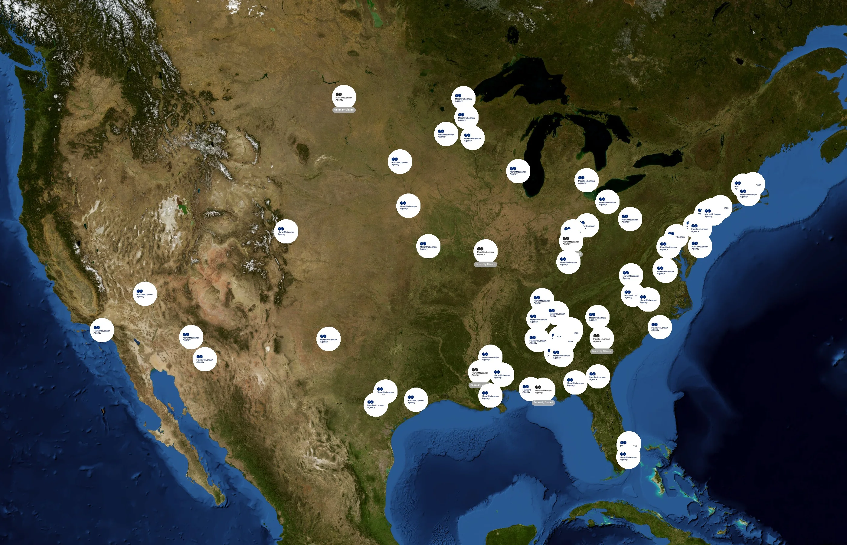 Marsh McLennan Agency state distribution