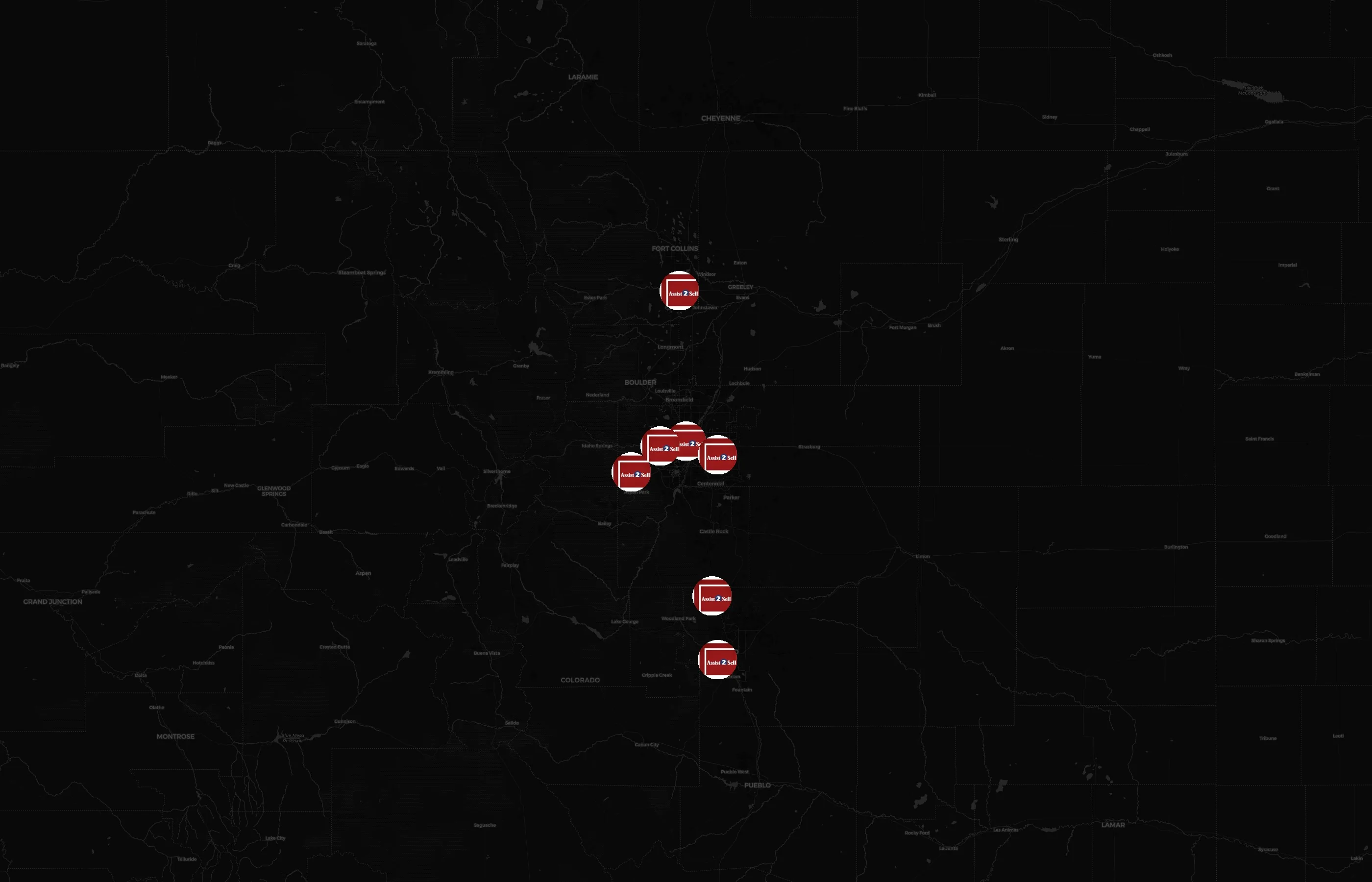 Assist2Sell city distribution