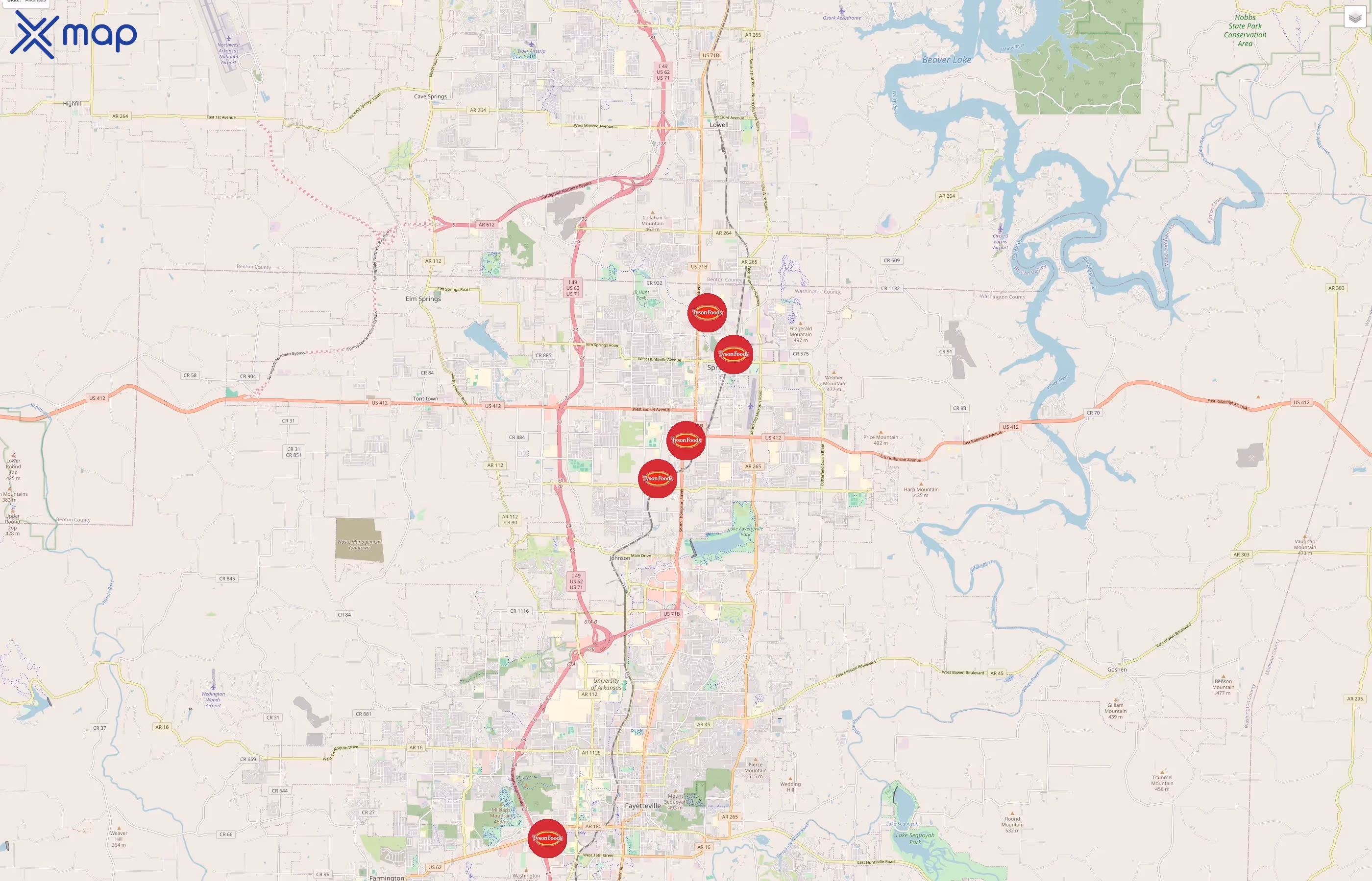 Tyson Foods traffic data