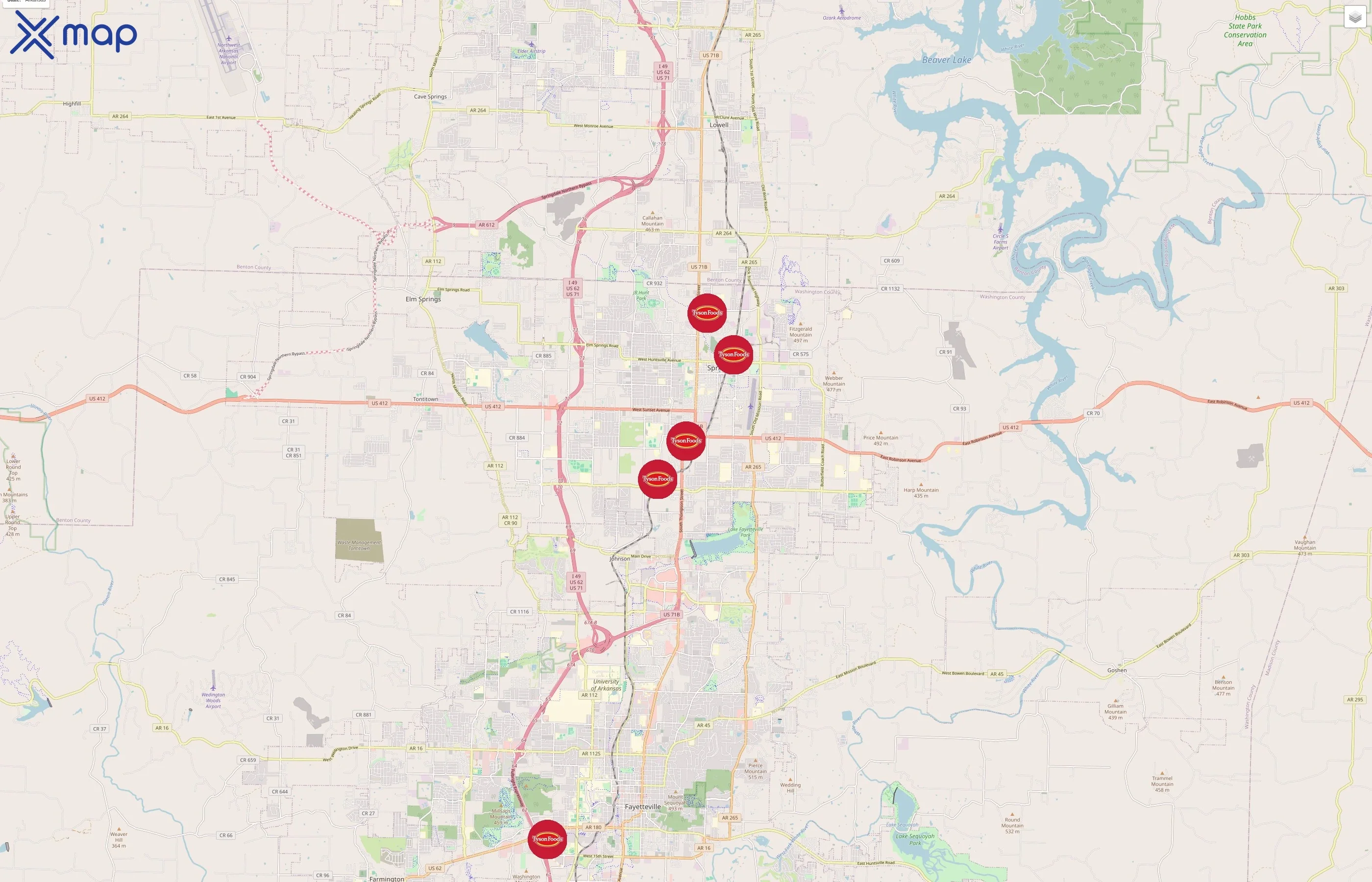 Tyson Foods traffic data