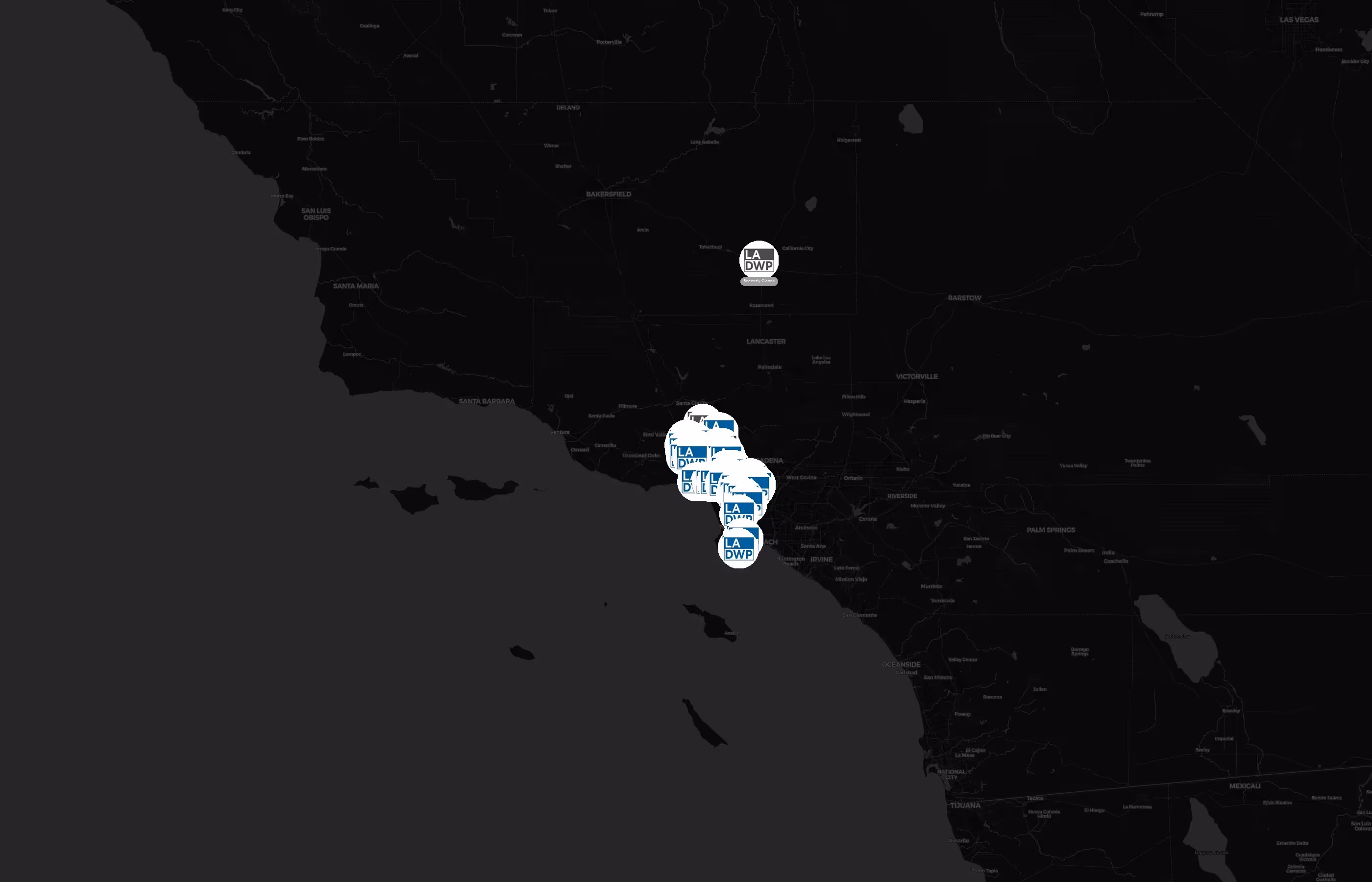 Los Angeles Department of Water and Power city distribution