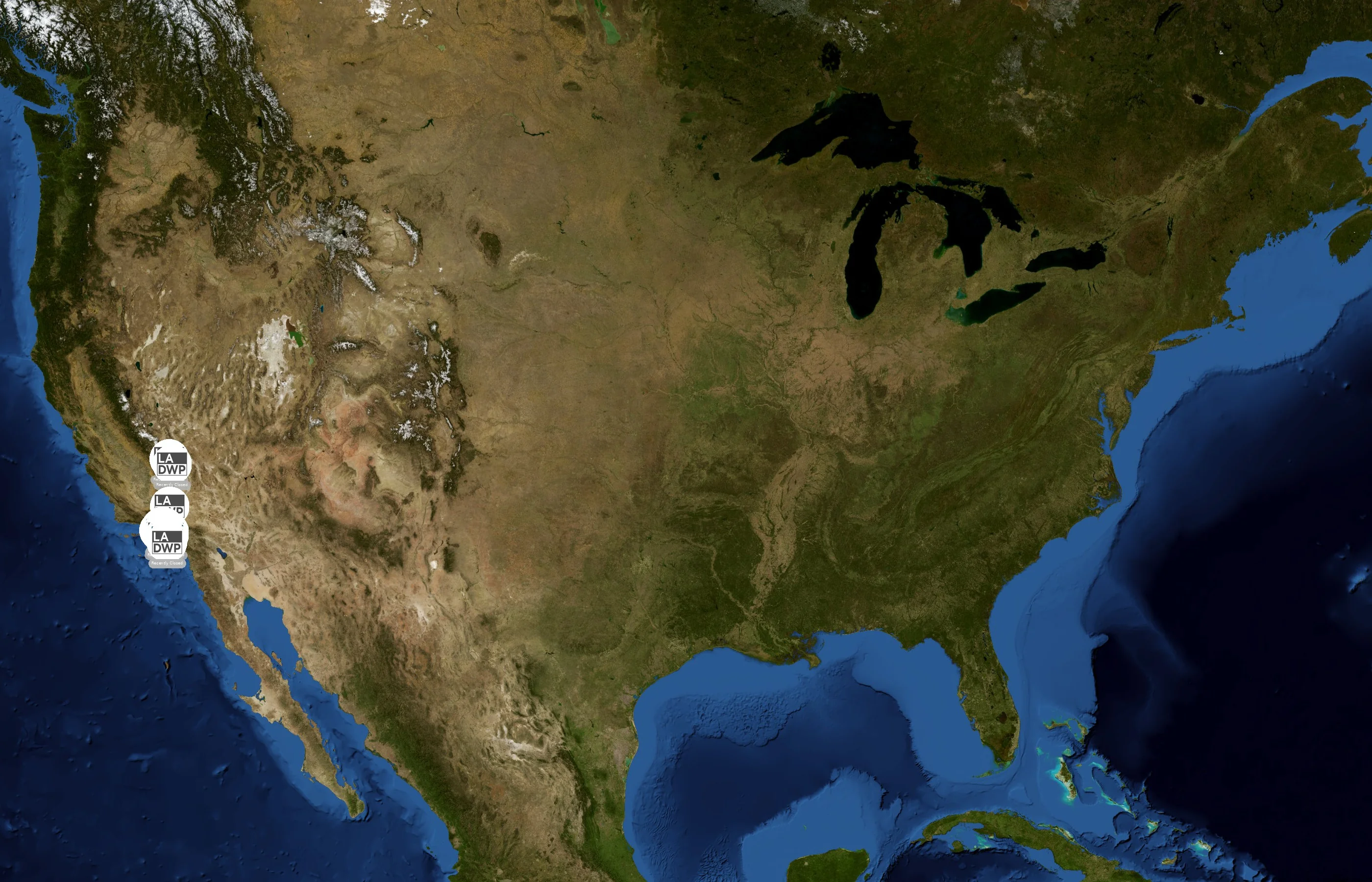 Los Angeles Department of Water and Power state distribution