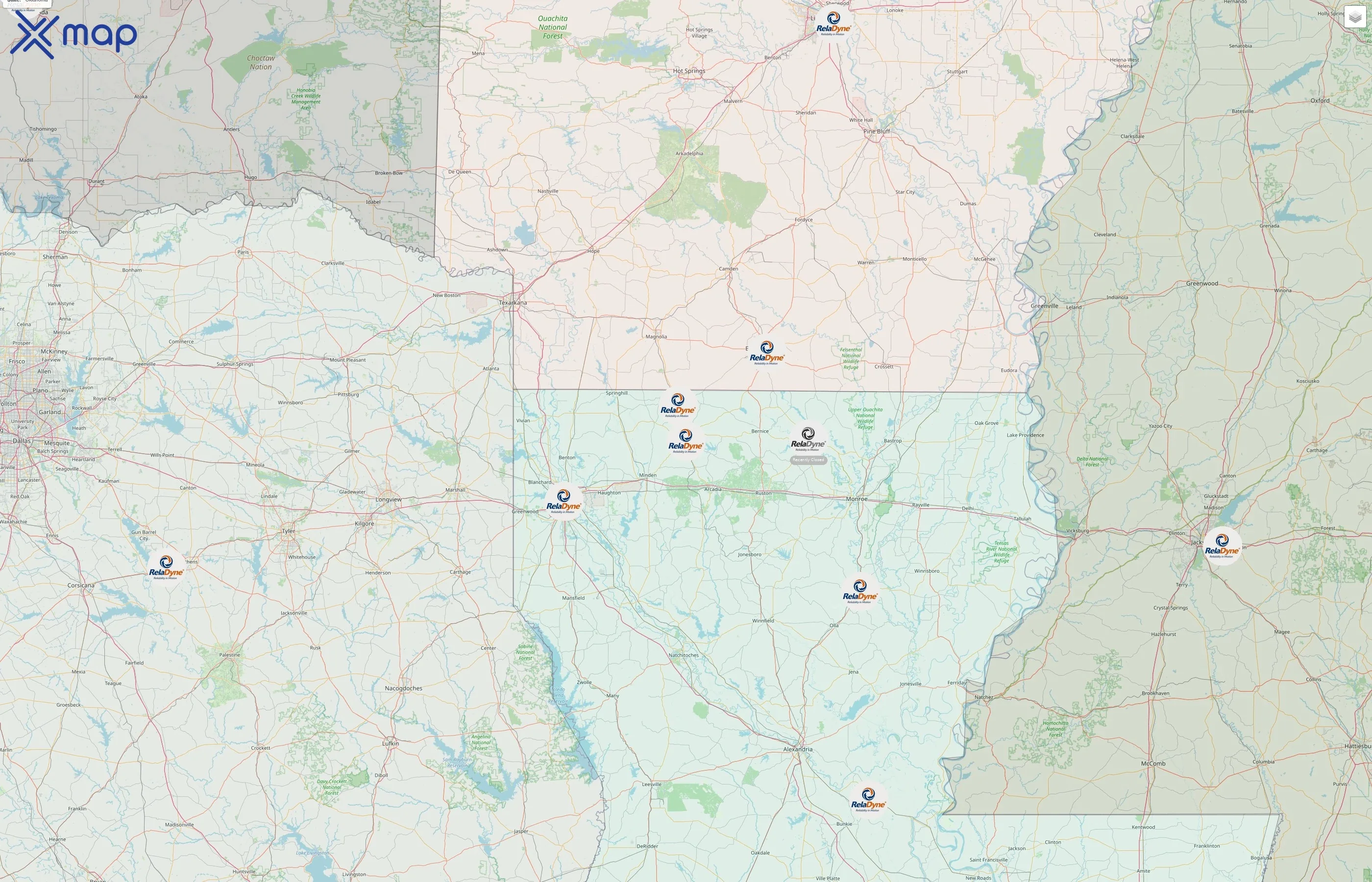 RelaDyne street hotspots
