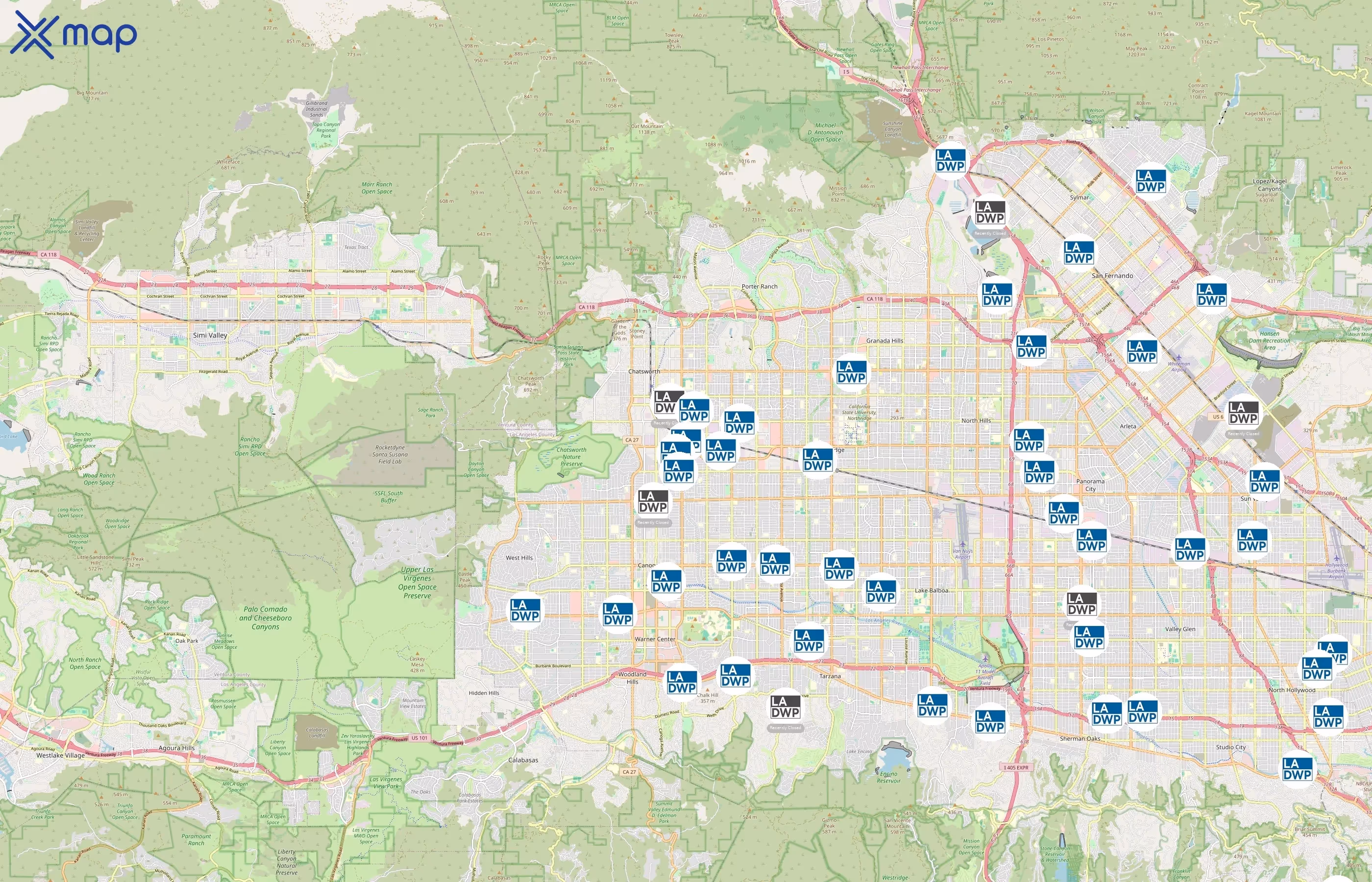 Los Angeles Department of Water and Power area coverage