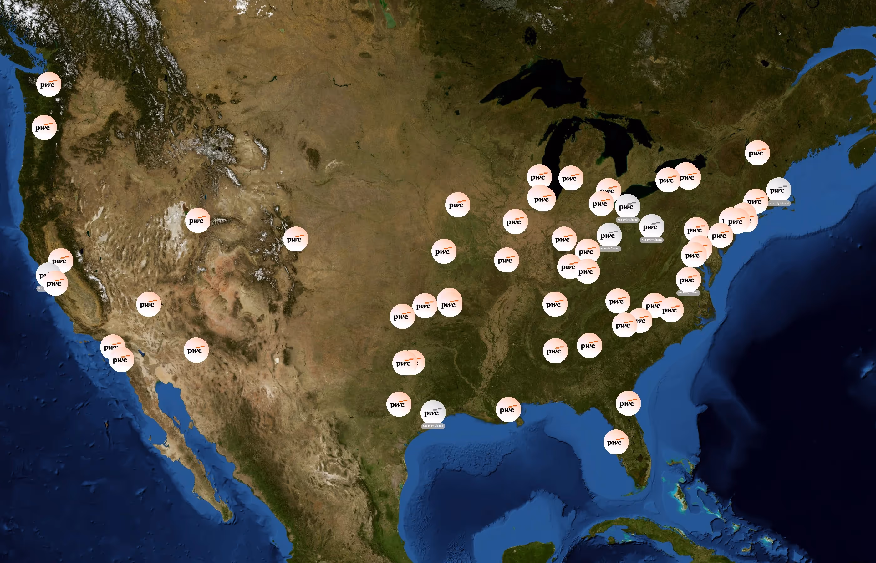 PricewaterhouseCoopers state distribution