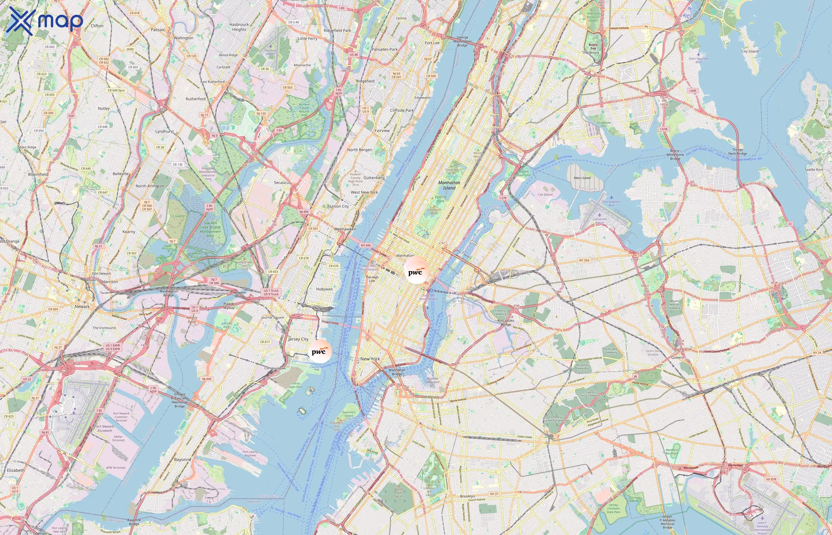 PricewaterhouseCoopers area coverage