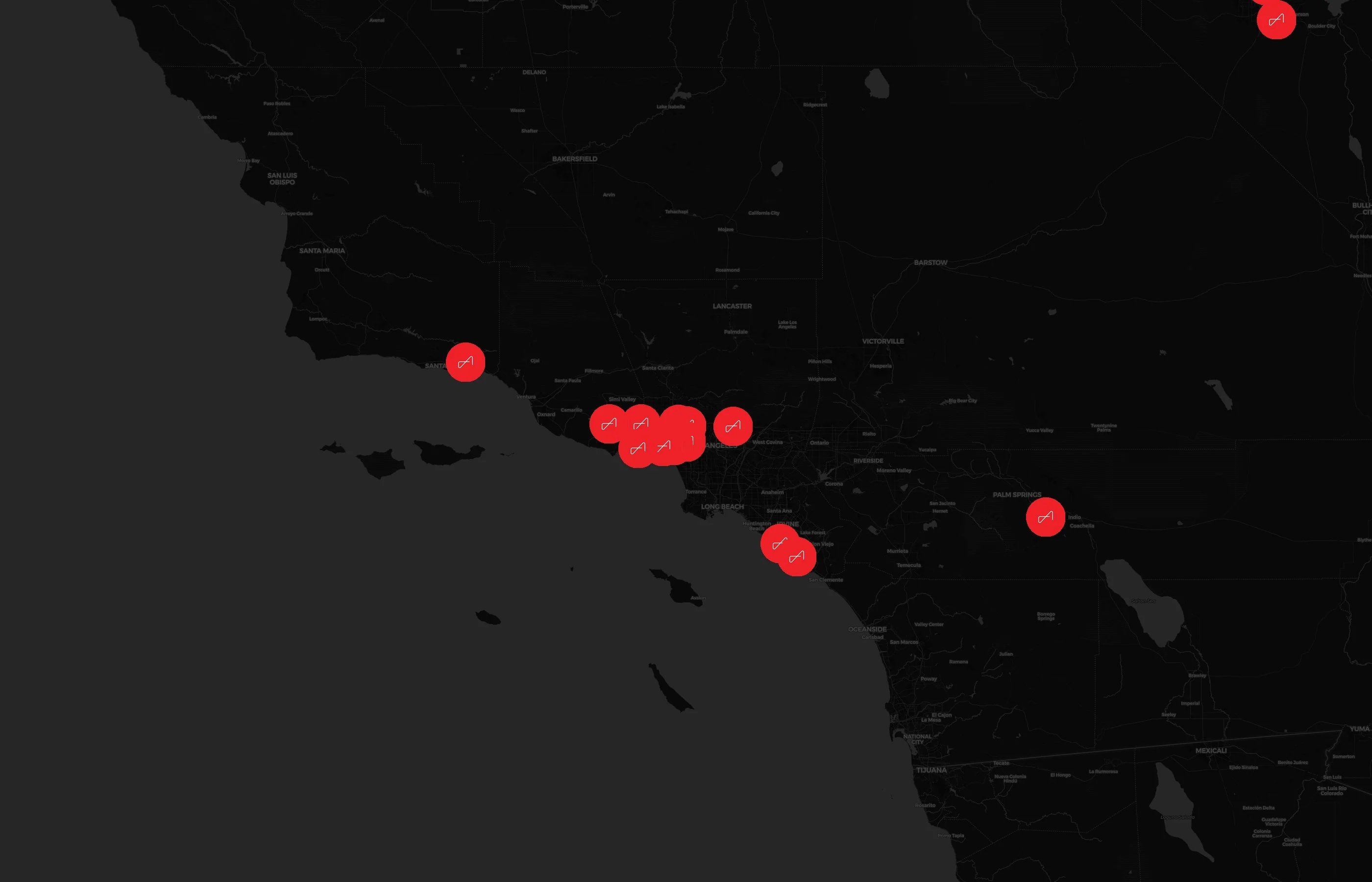 The Agency city distribution