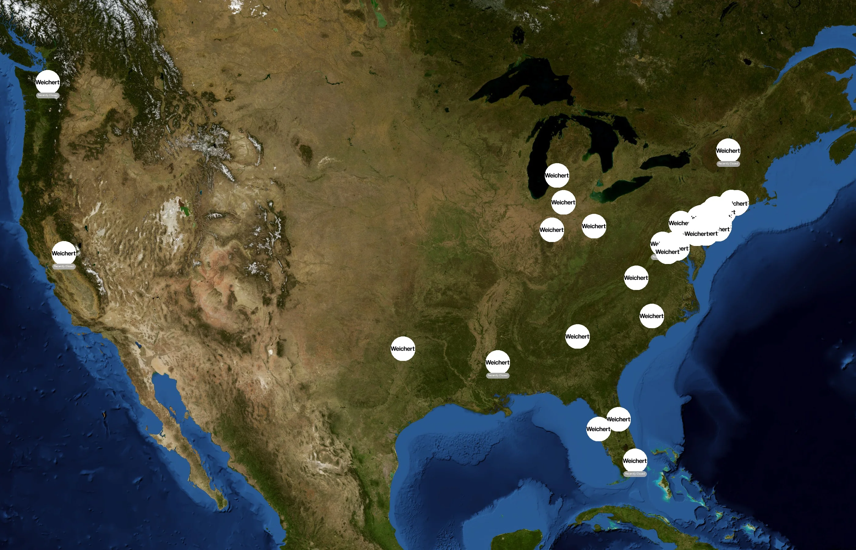 Weichert Realtors state distribution