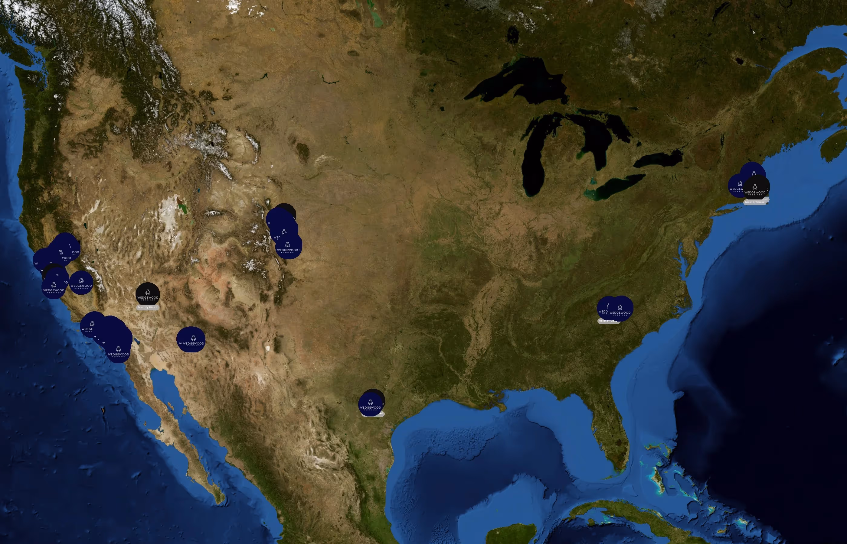 Wedgewood Weddings state distribution