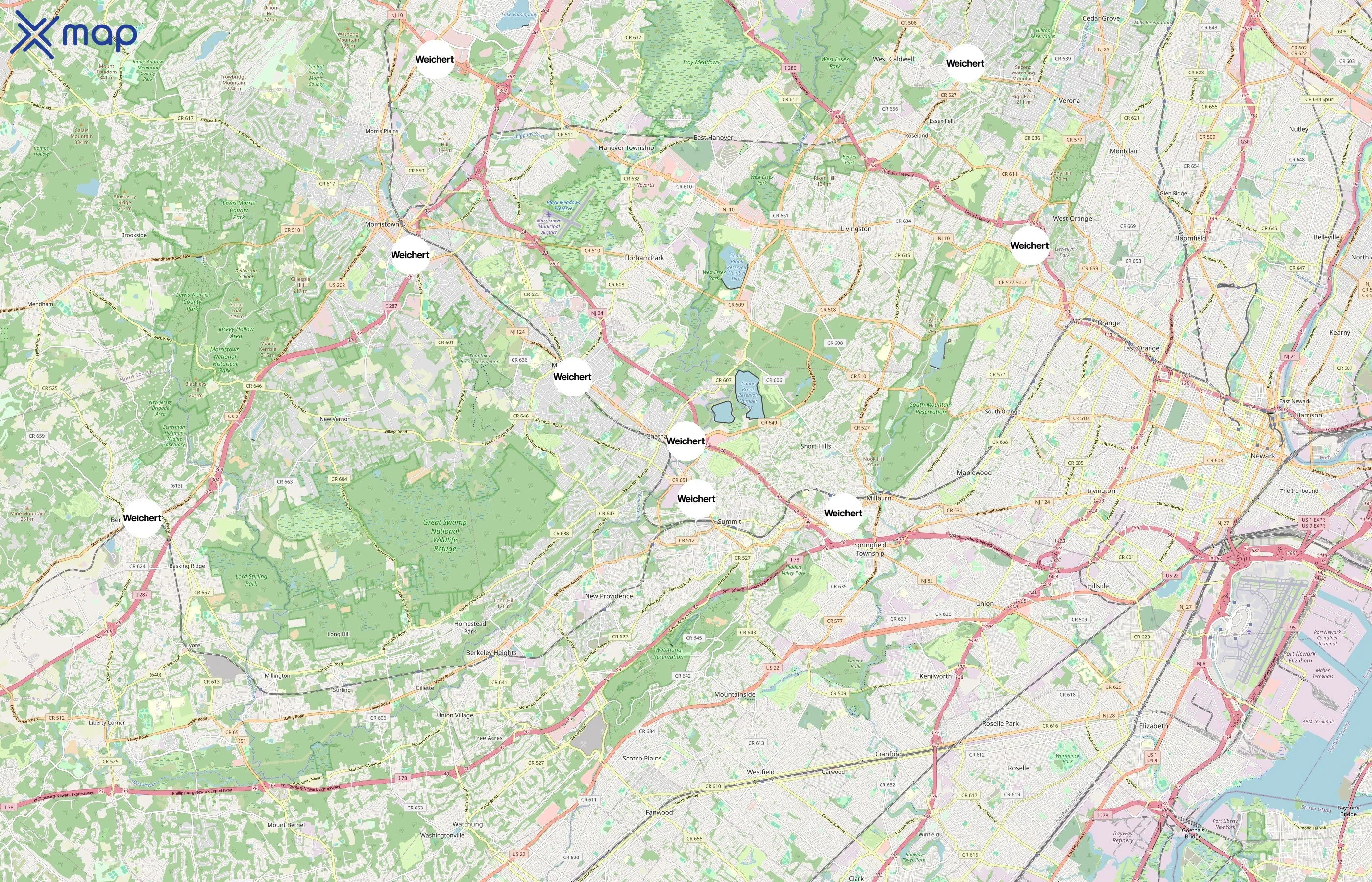 Weichert Realtors area coverage