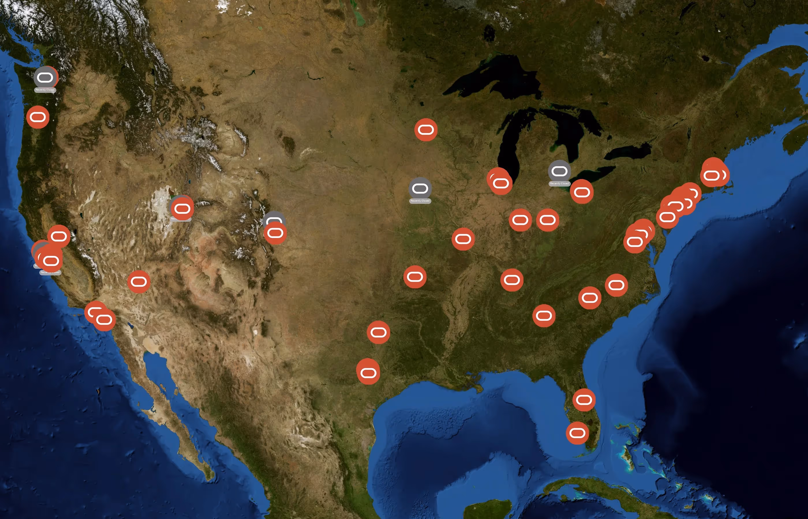 Oracle Corporation state distribution