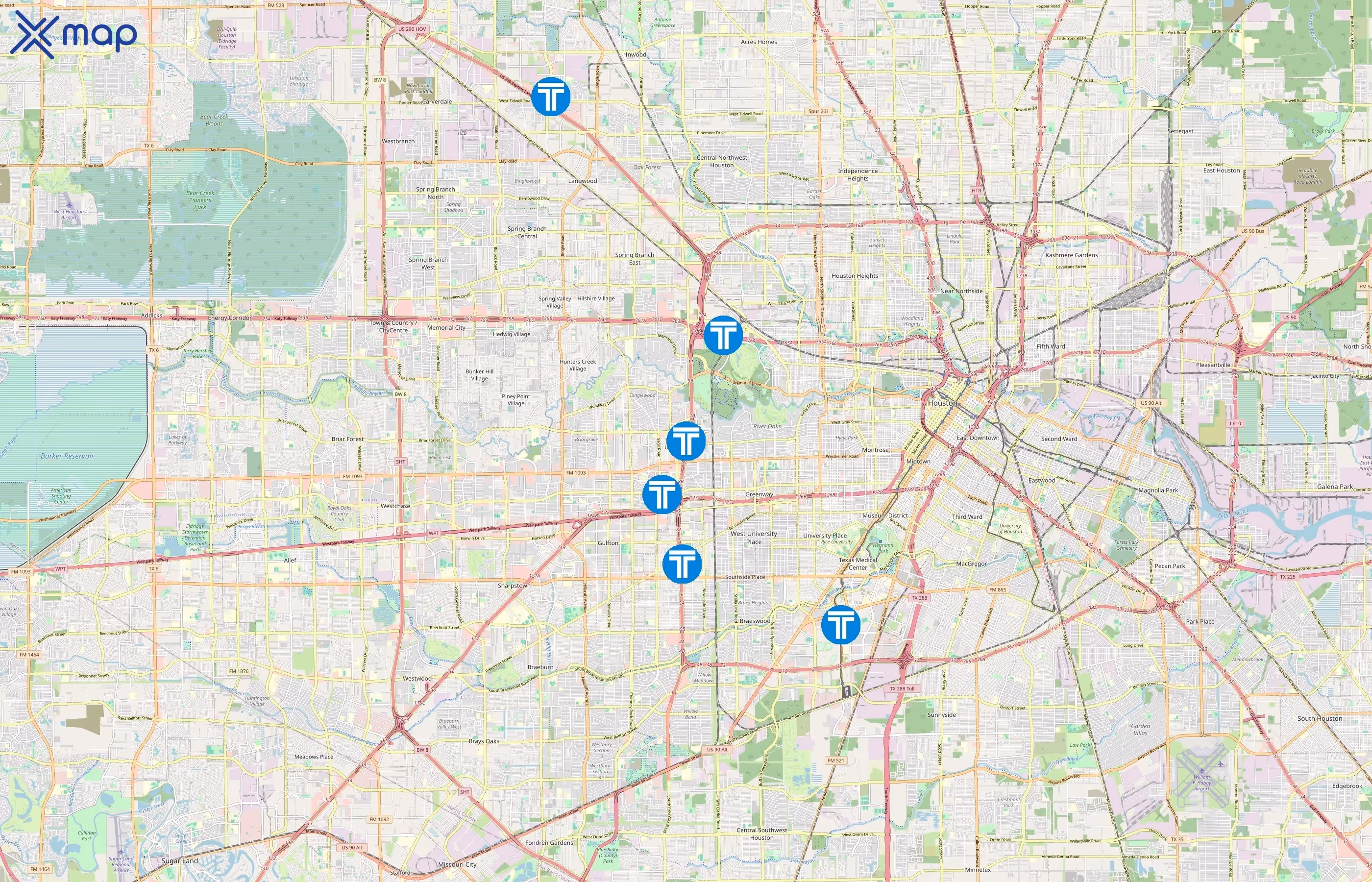Transwestern area coverage
