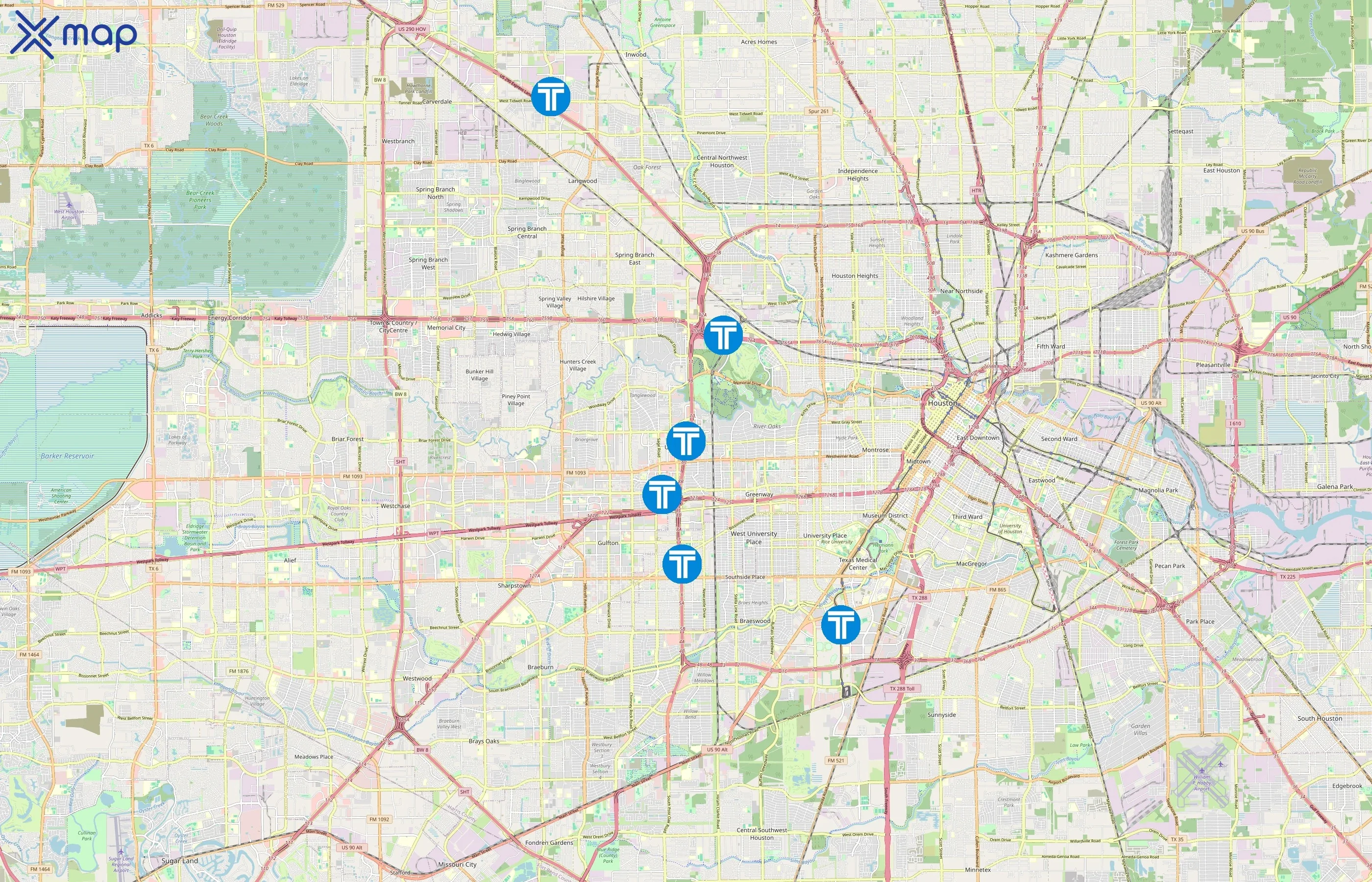 Transwestern area coverage