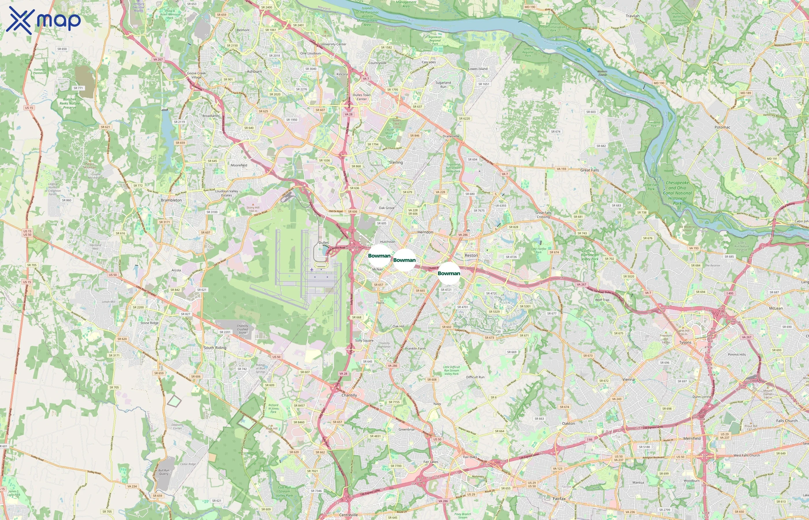 Bowman Consulting Group Ltd area coverage