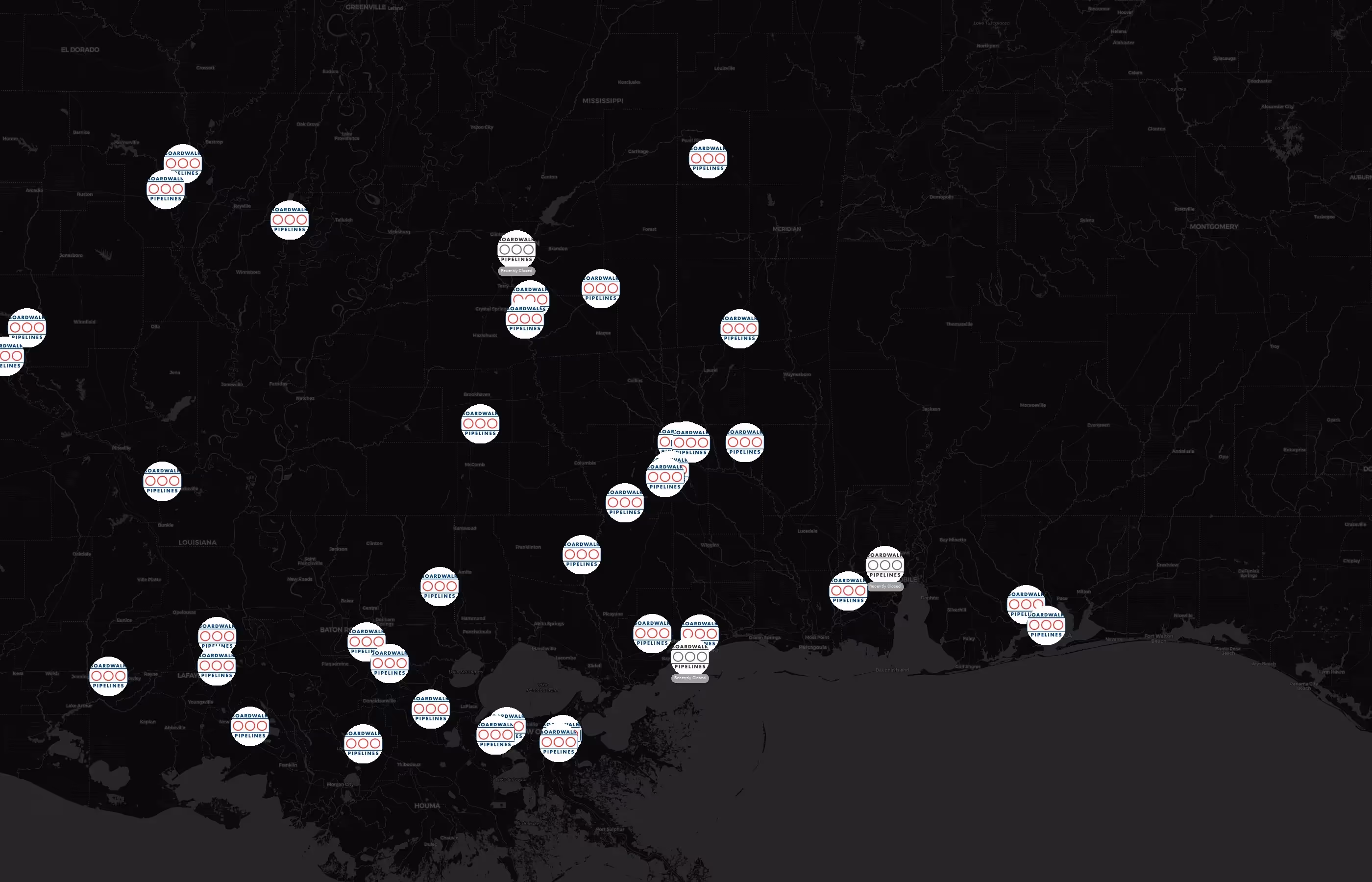 Gulf South Pipeline Company city distribution