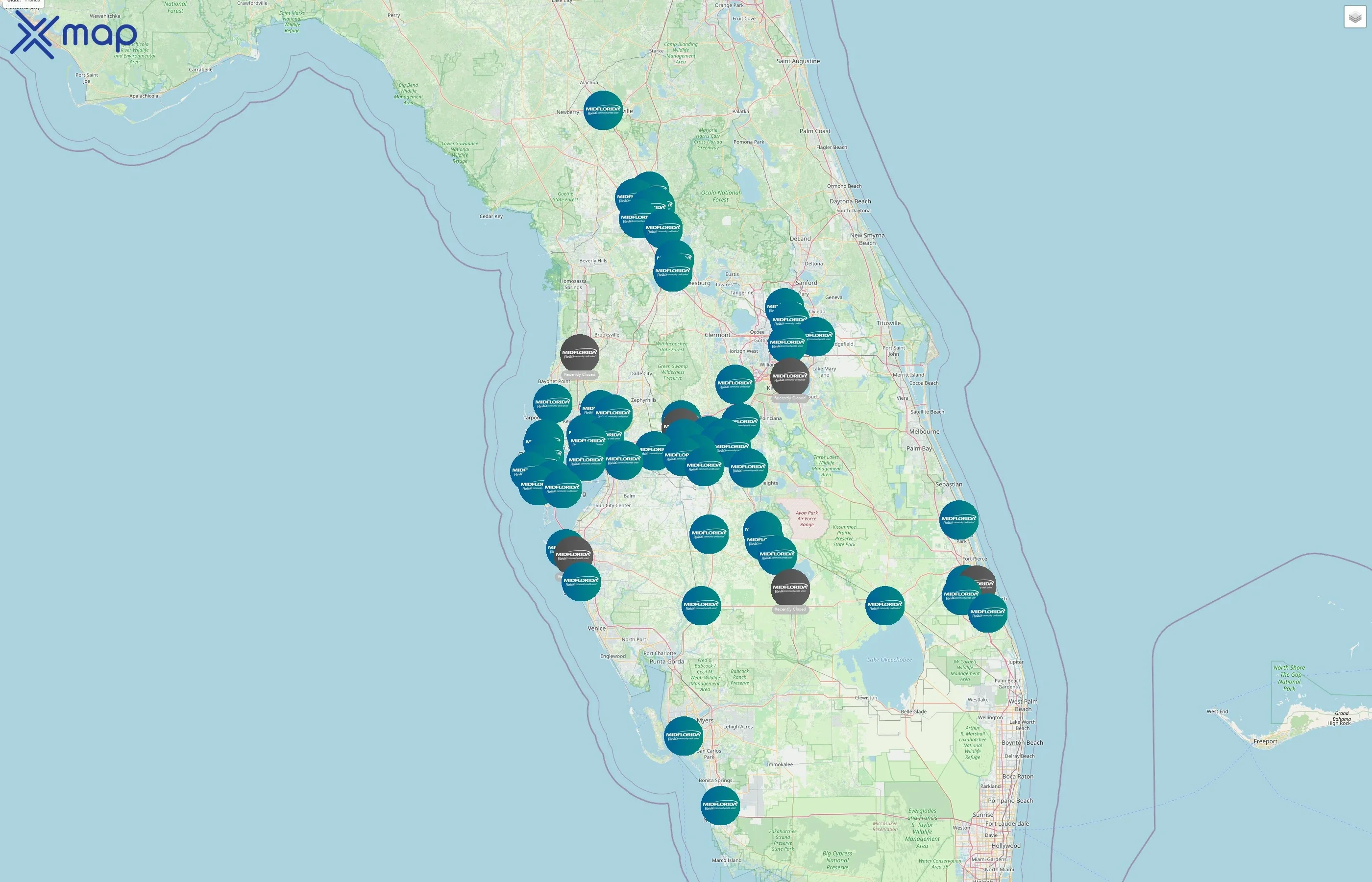 MIDFLORIDA Credit Union street hotspots