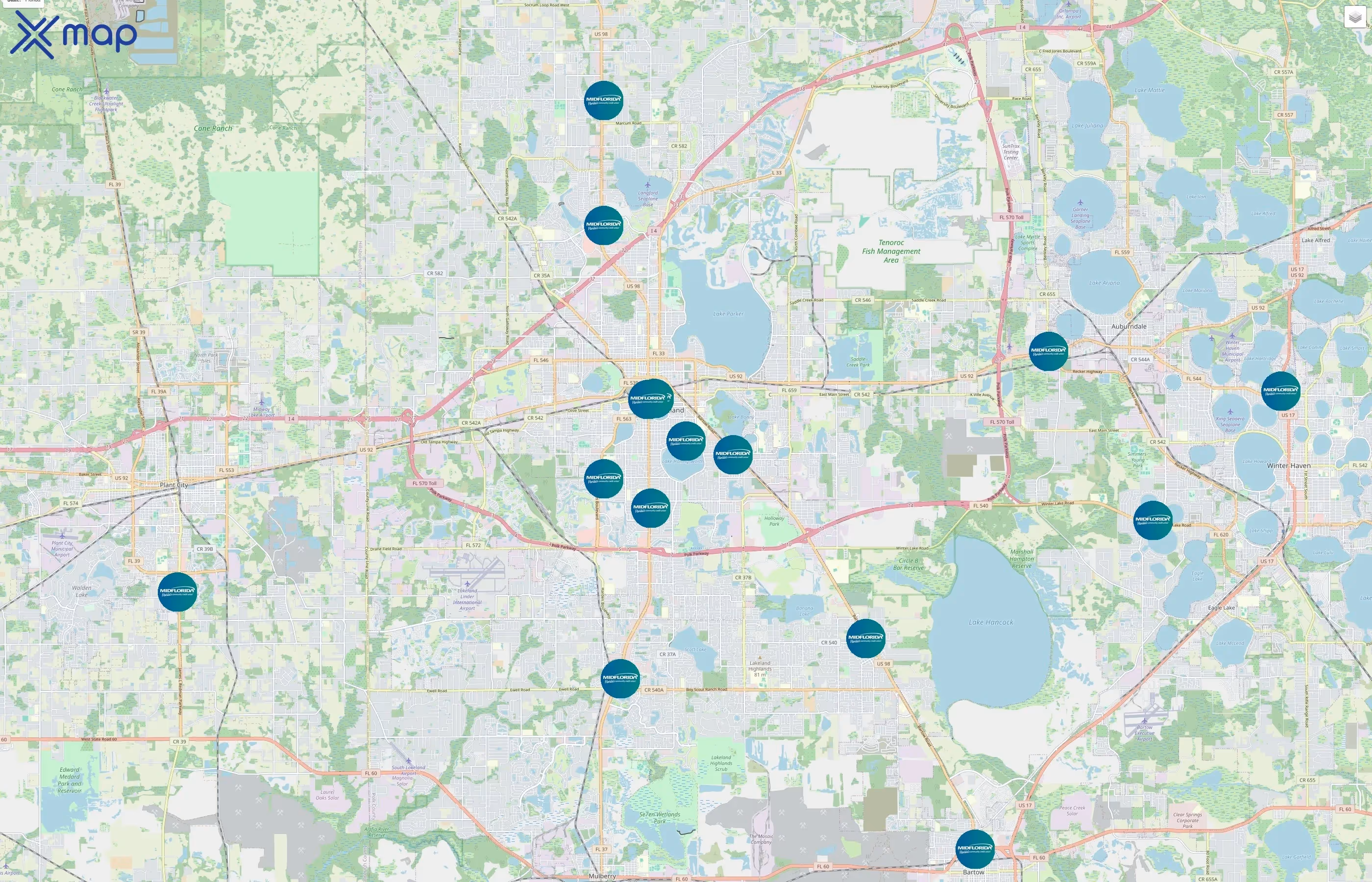 MIDFLORIDA Credit Union traffic data