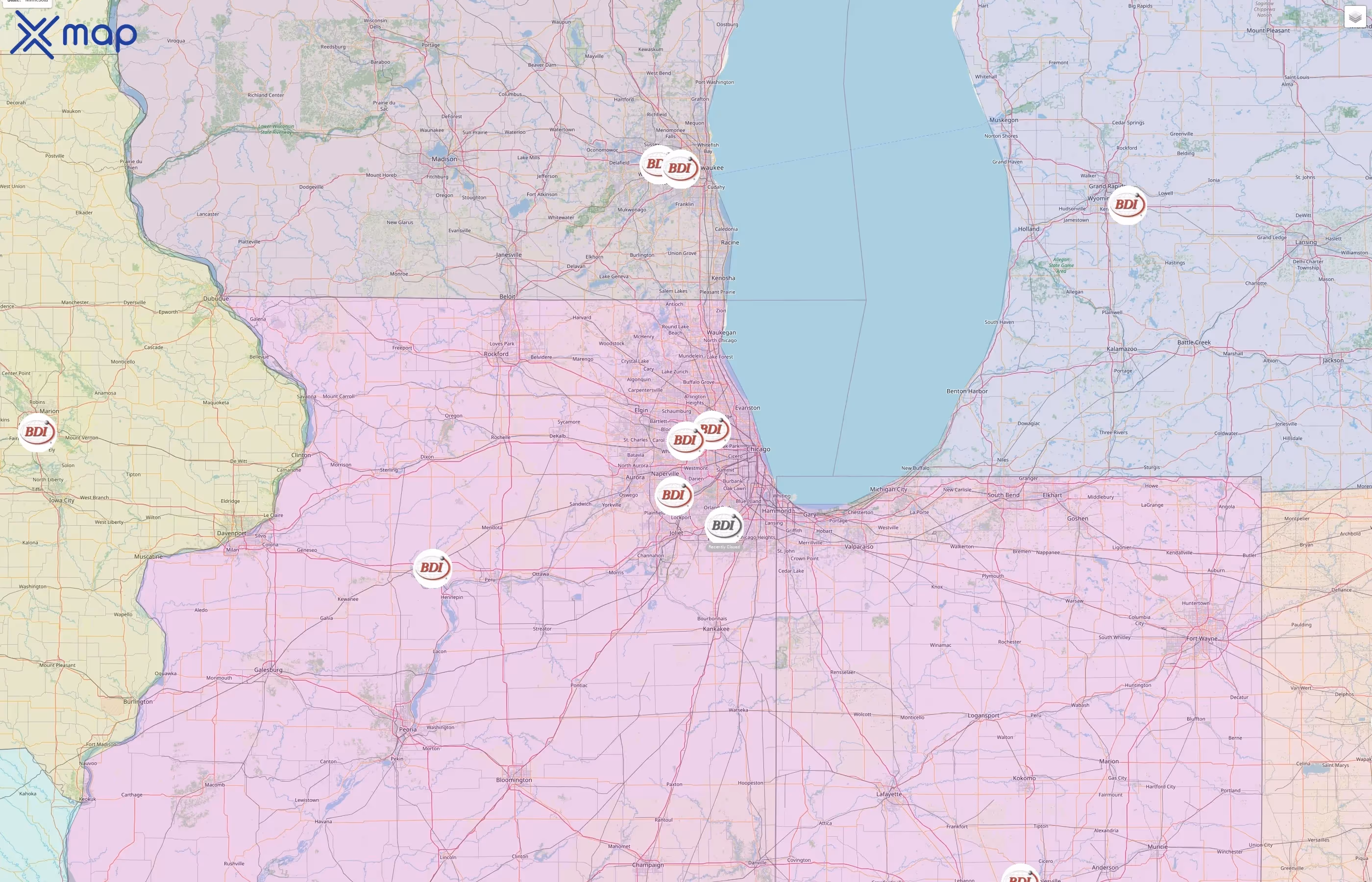 Bearing Distributors Inc. street hotspots