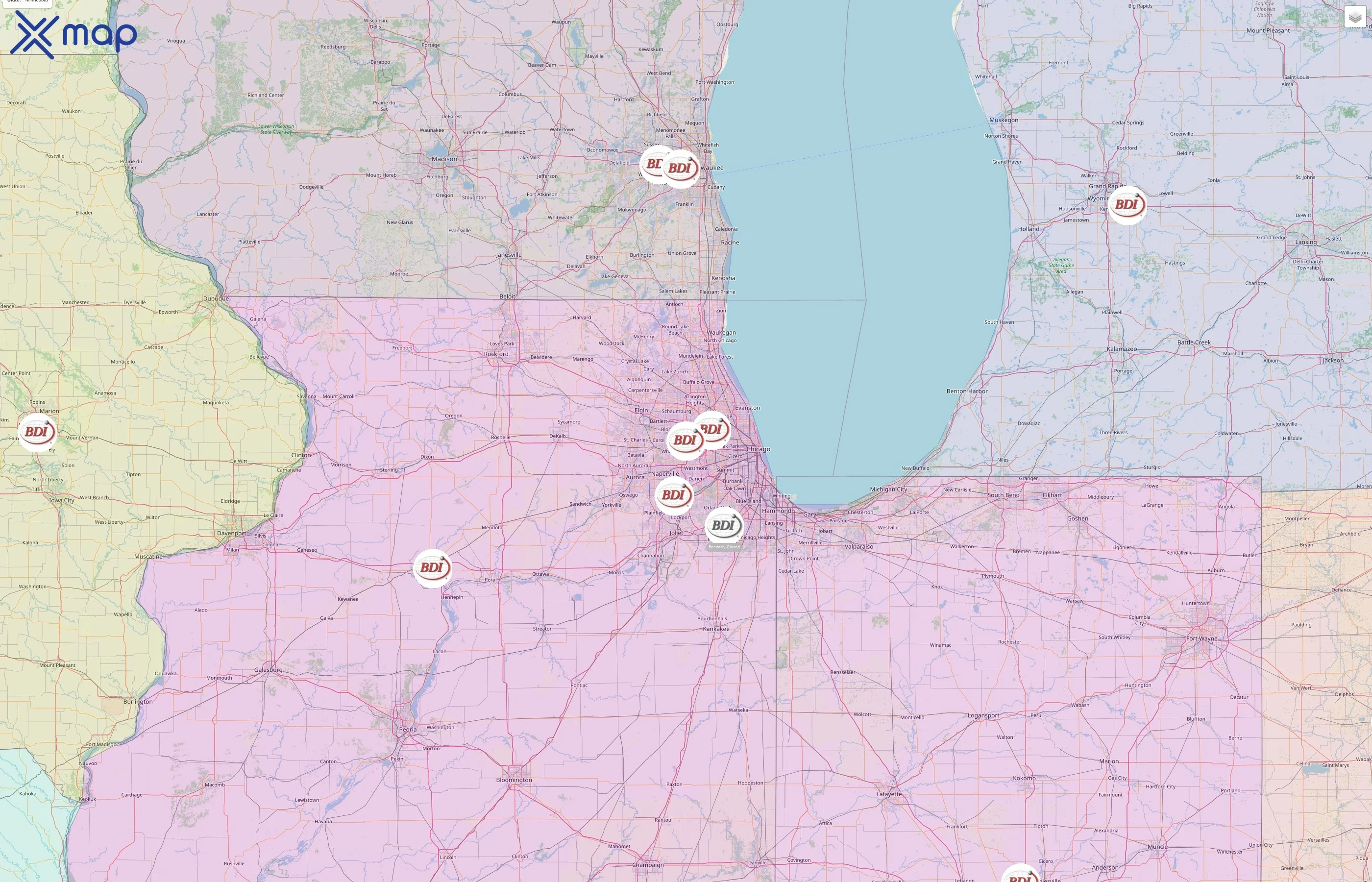 Bearing Distributors Inc. street hotspots