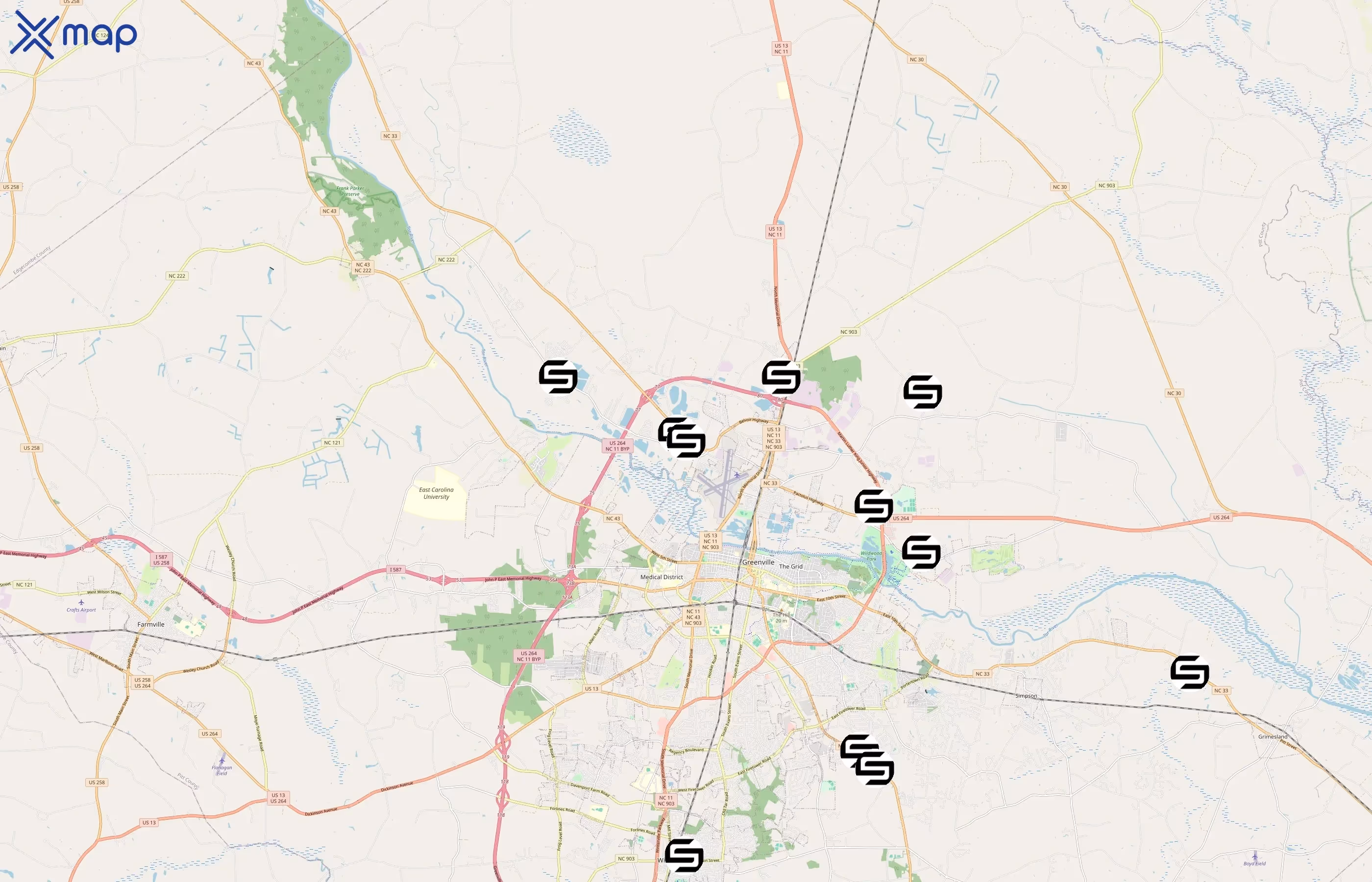 Saratoga Group area coverage
