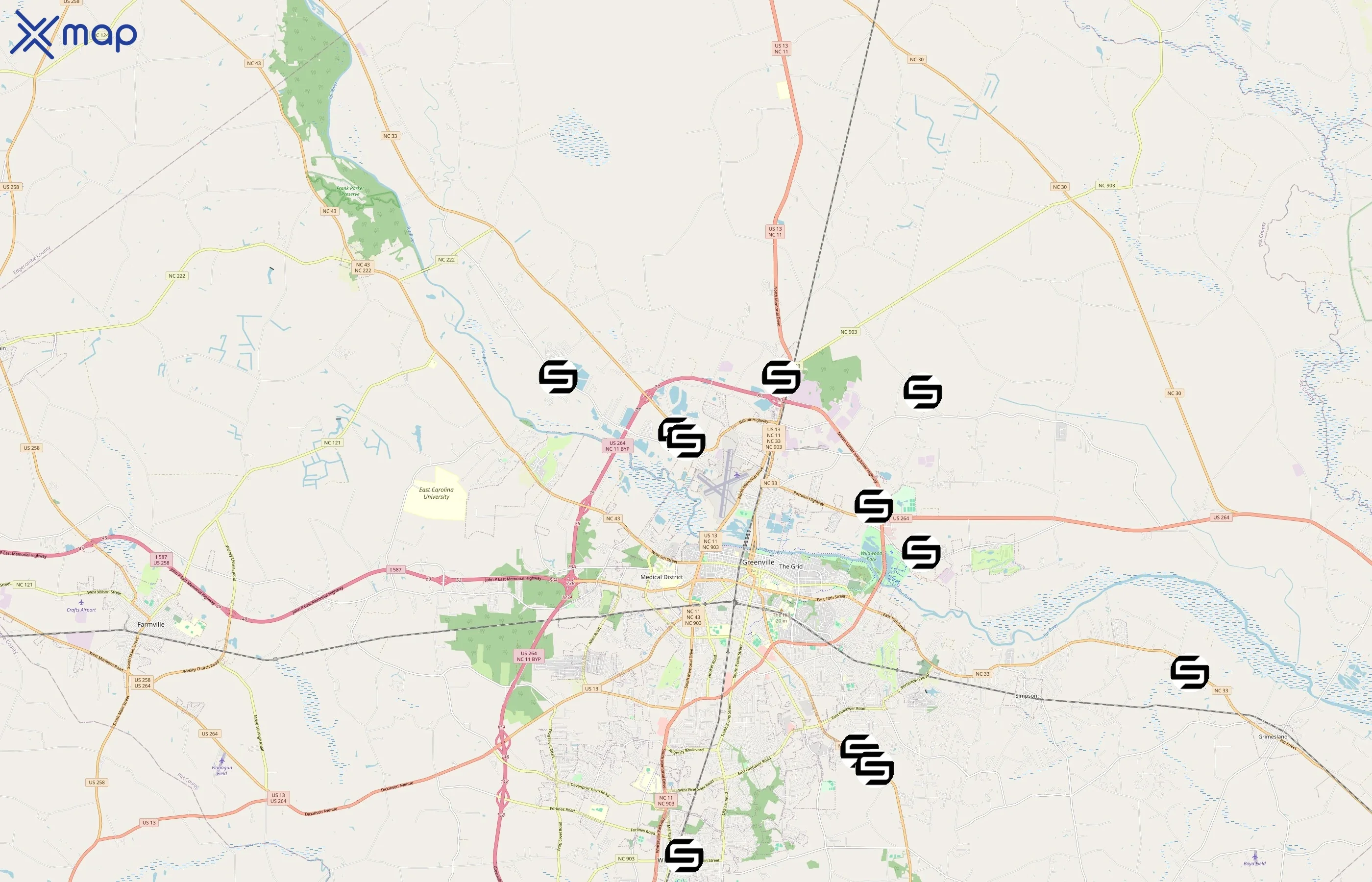 Saratoga Group area coverage