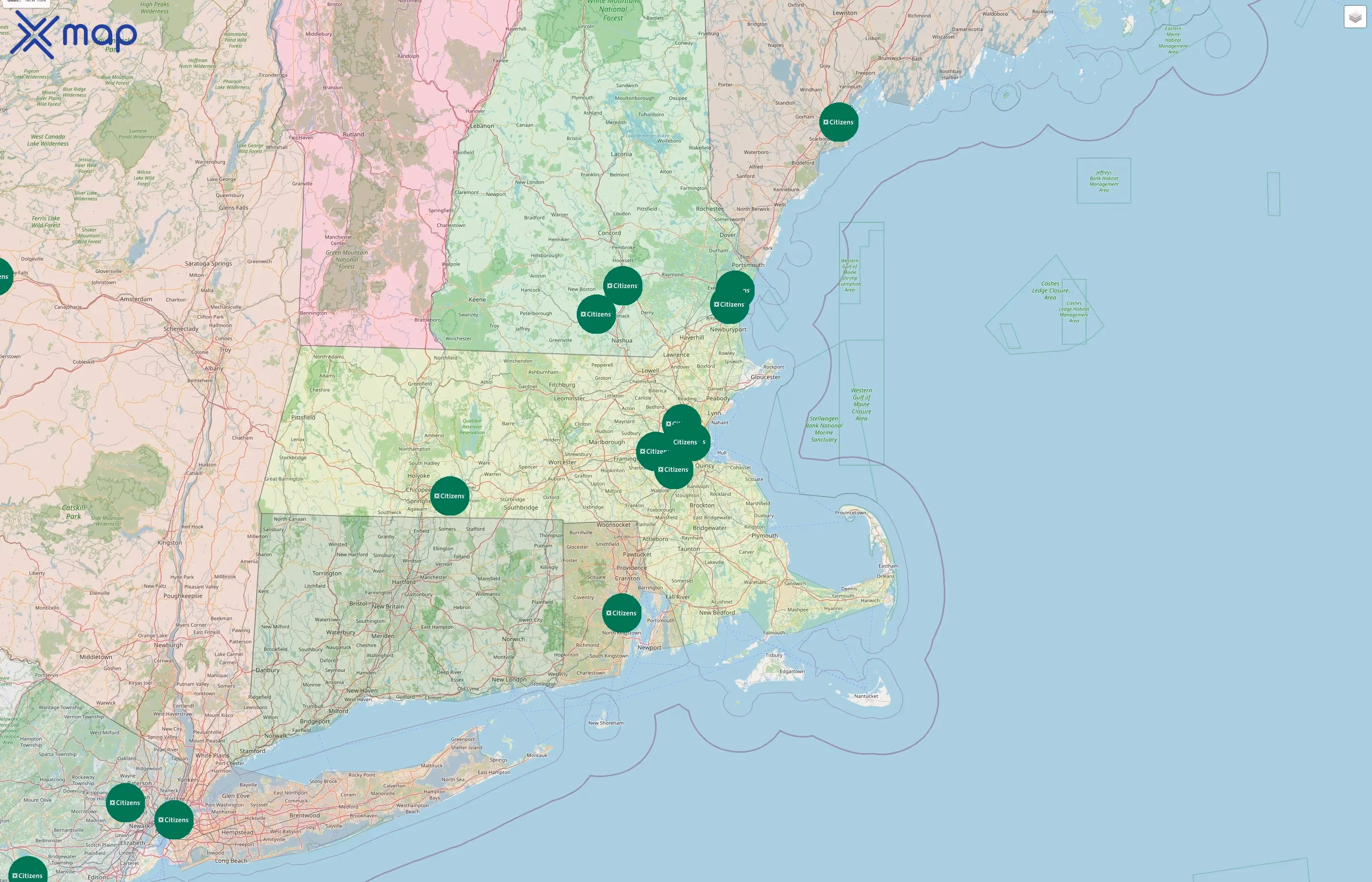 Citizens Bank street hotspots