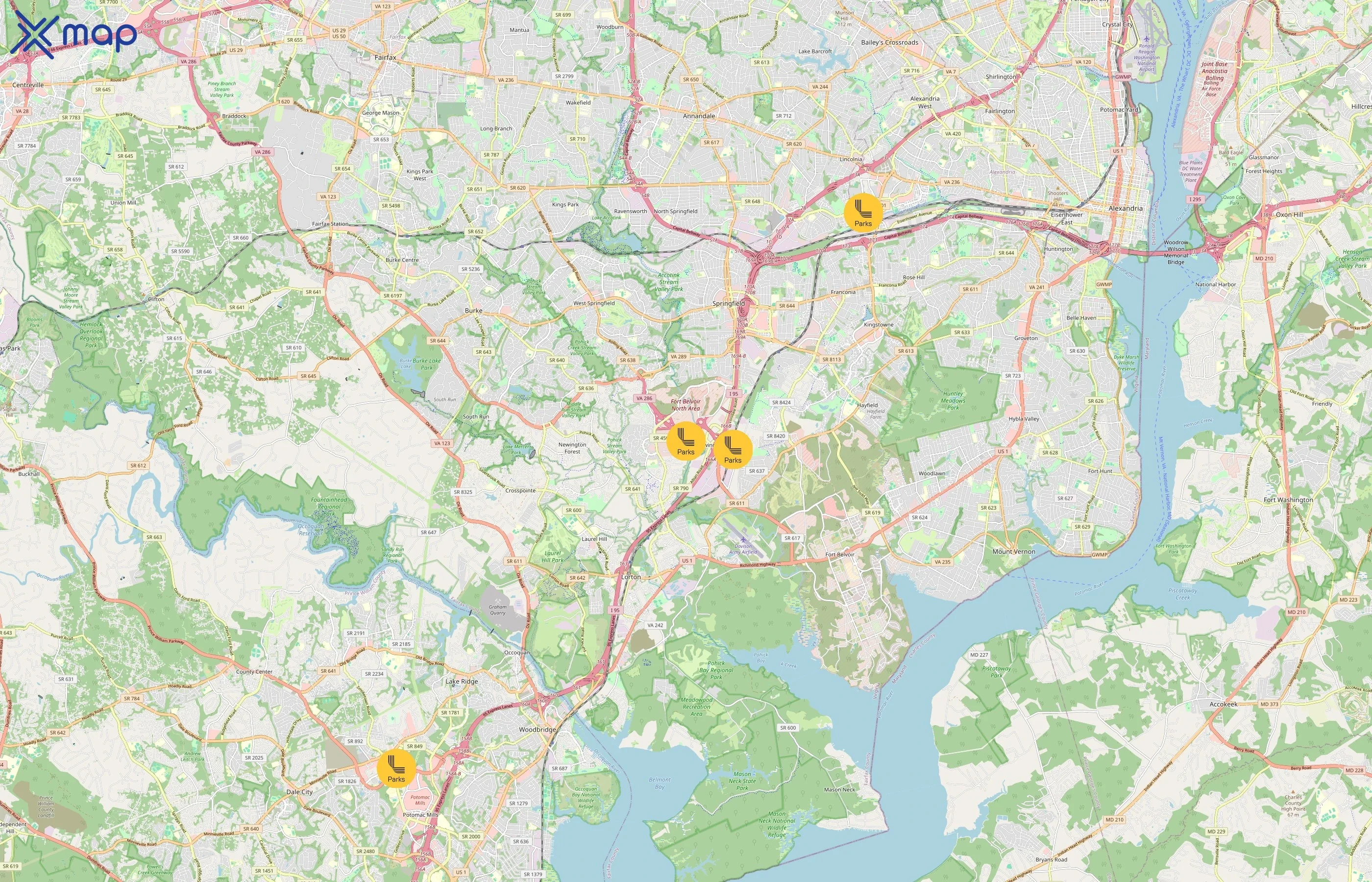 Link Parks area coverage