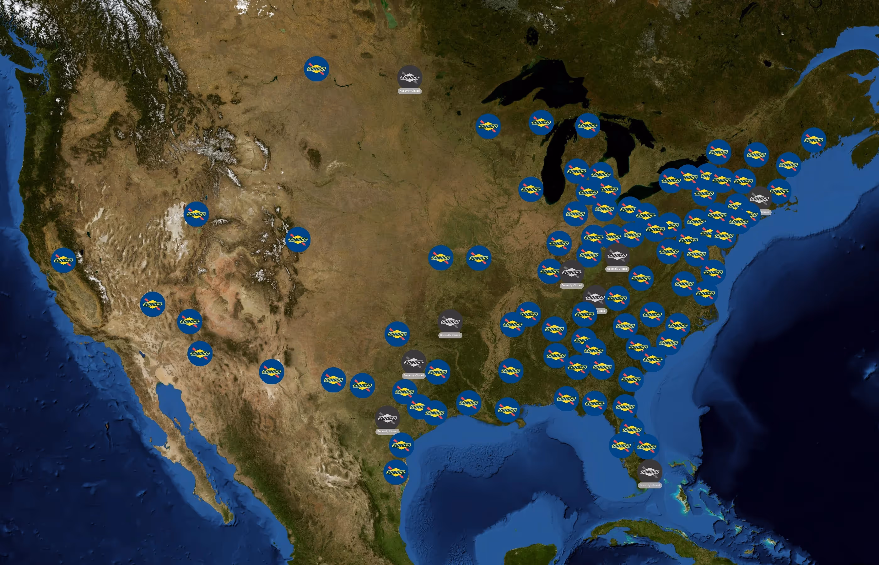 Sunoco state distribution