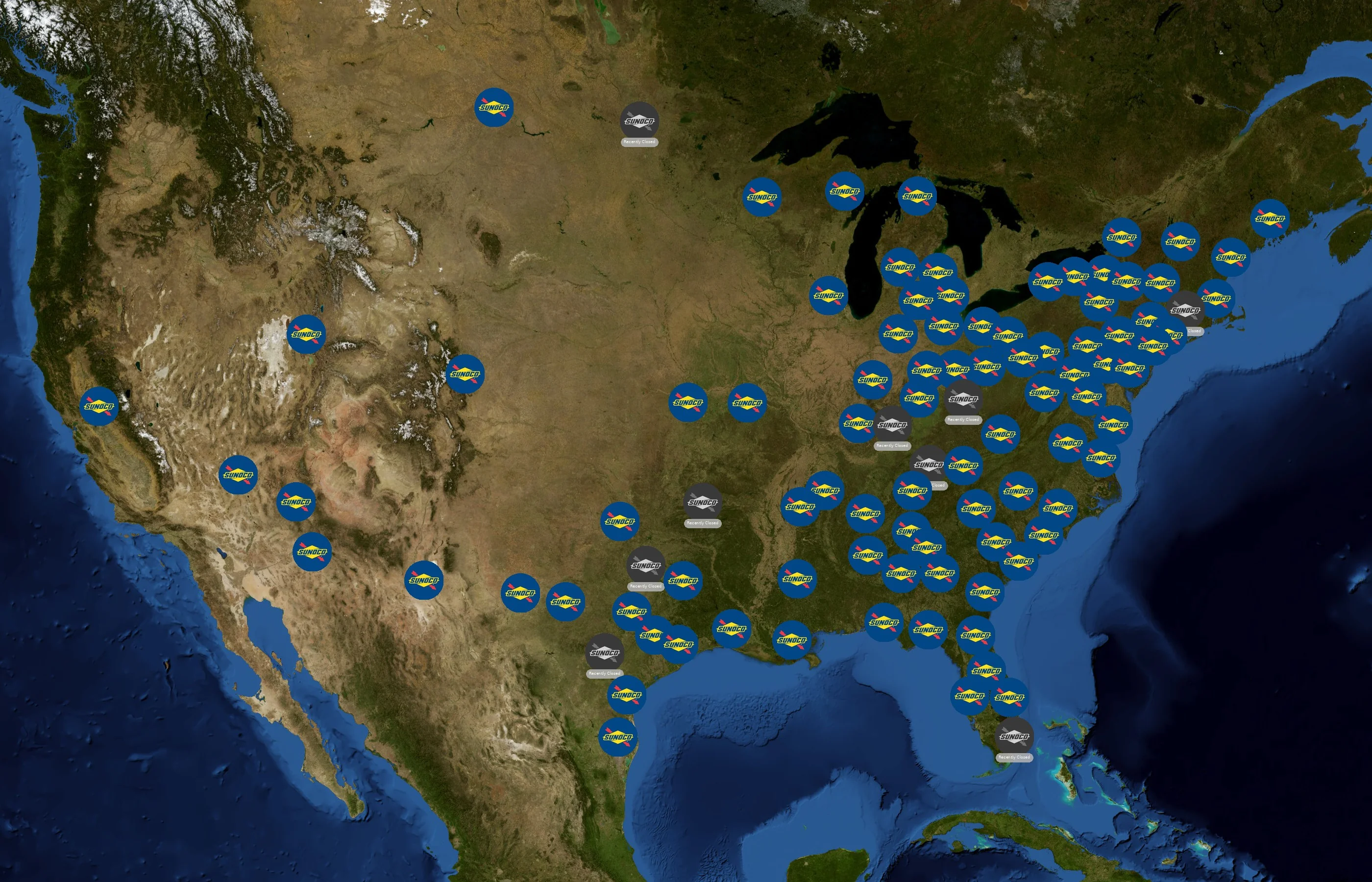 Sunoco state distribution