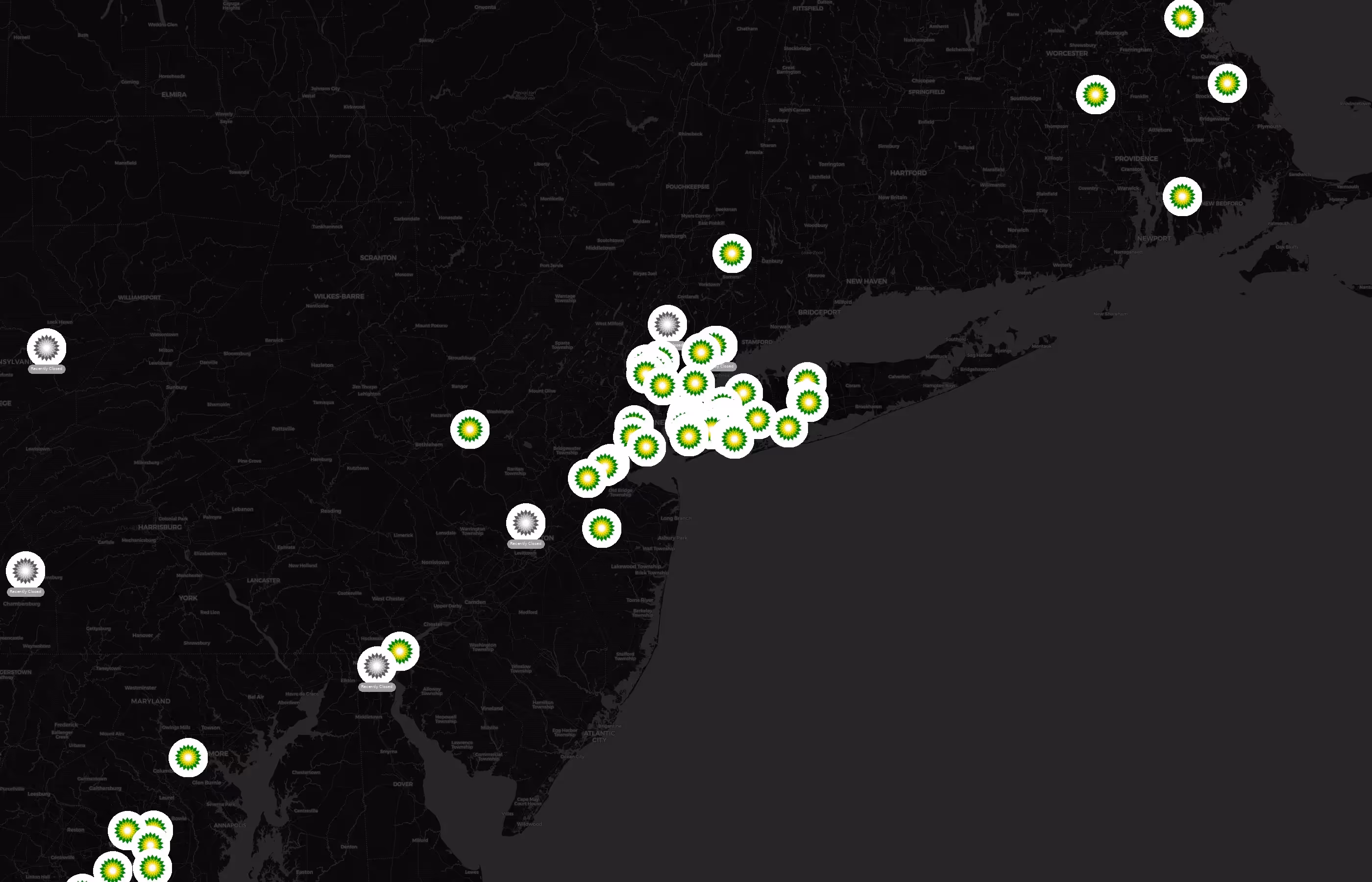 BP city distribution