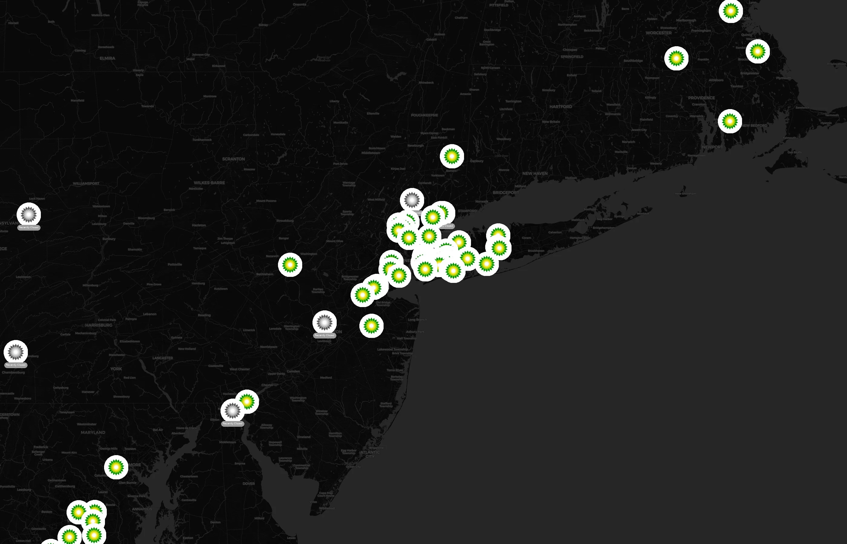 BP city distribution