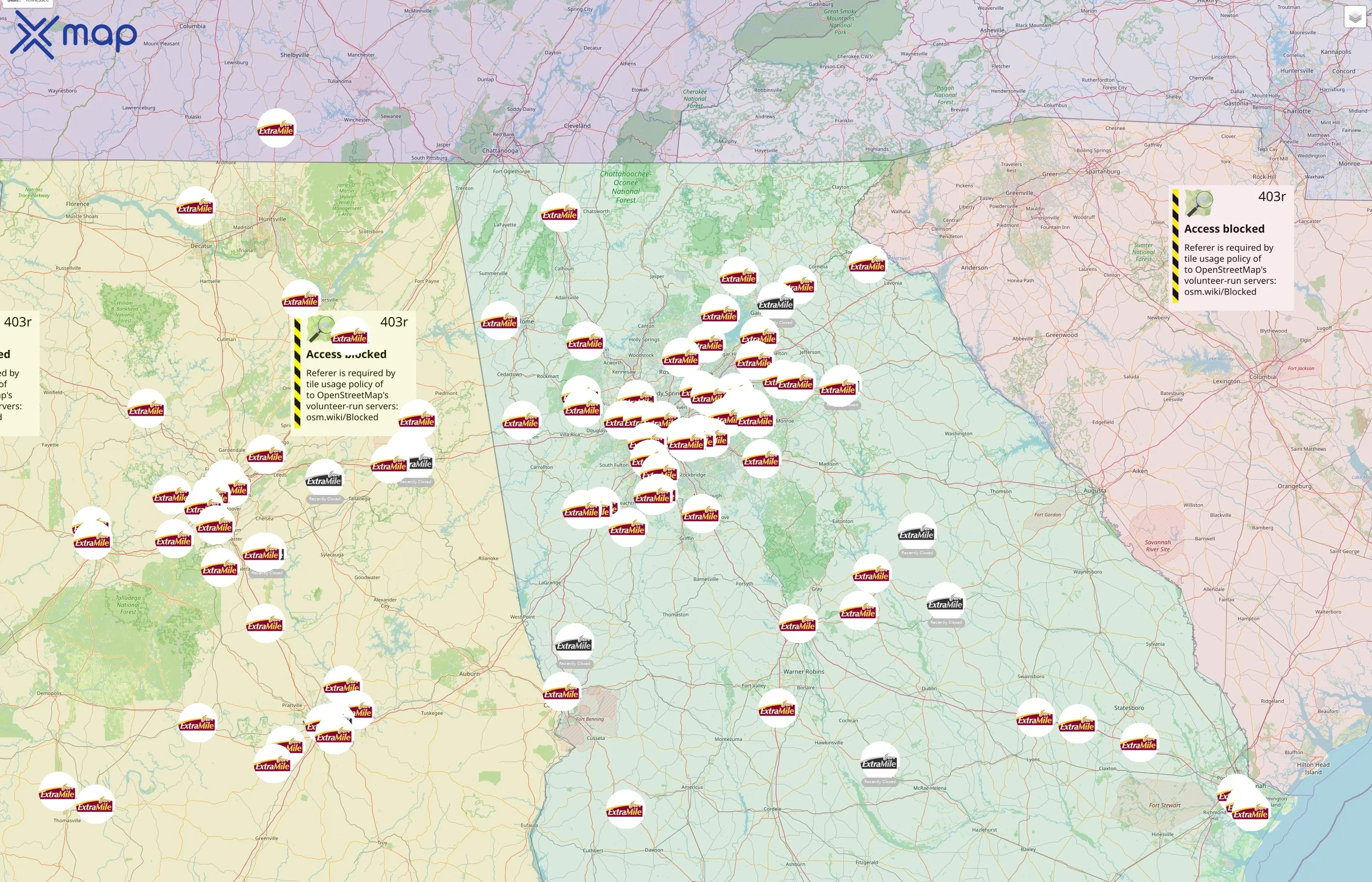 Chevron street hotspots