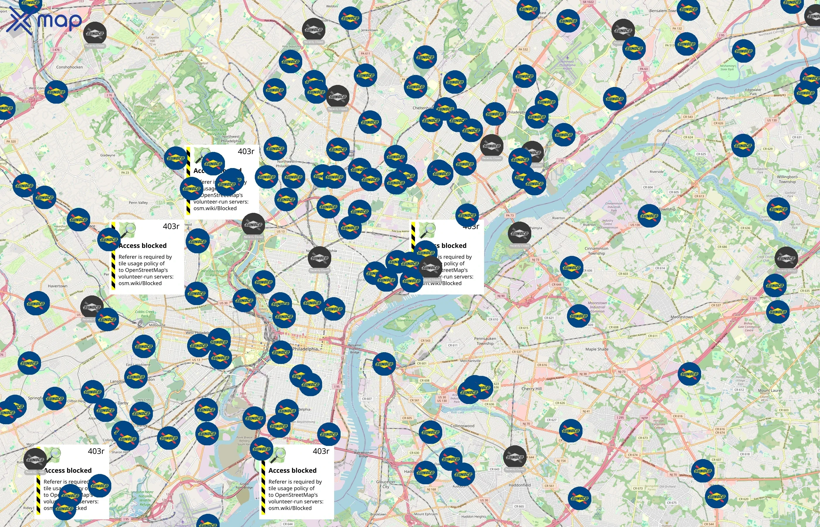 Sunoco area coverage