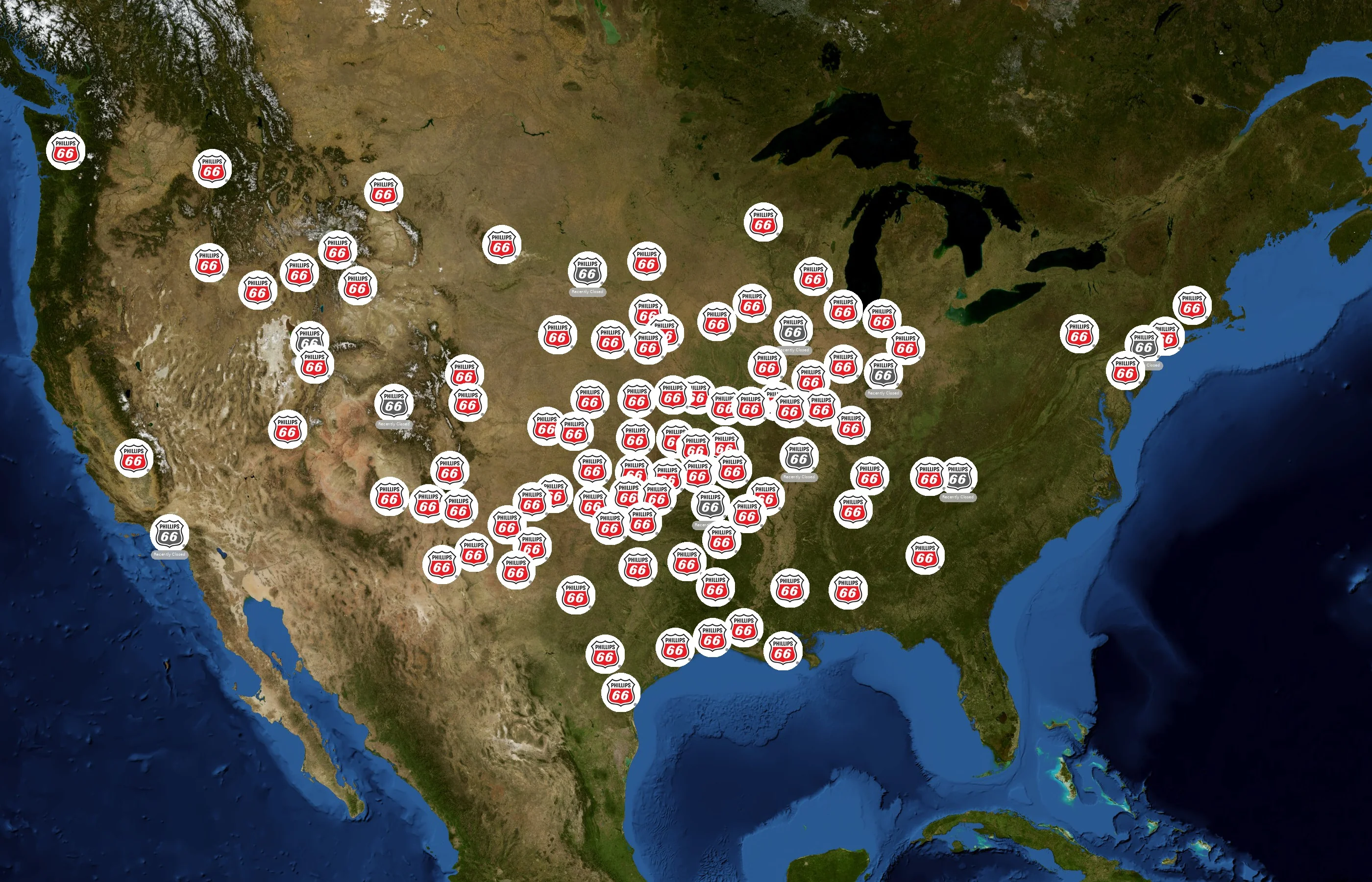Phillips 66 state distribution