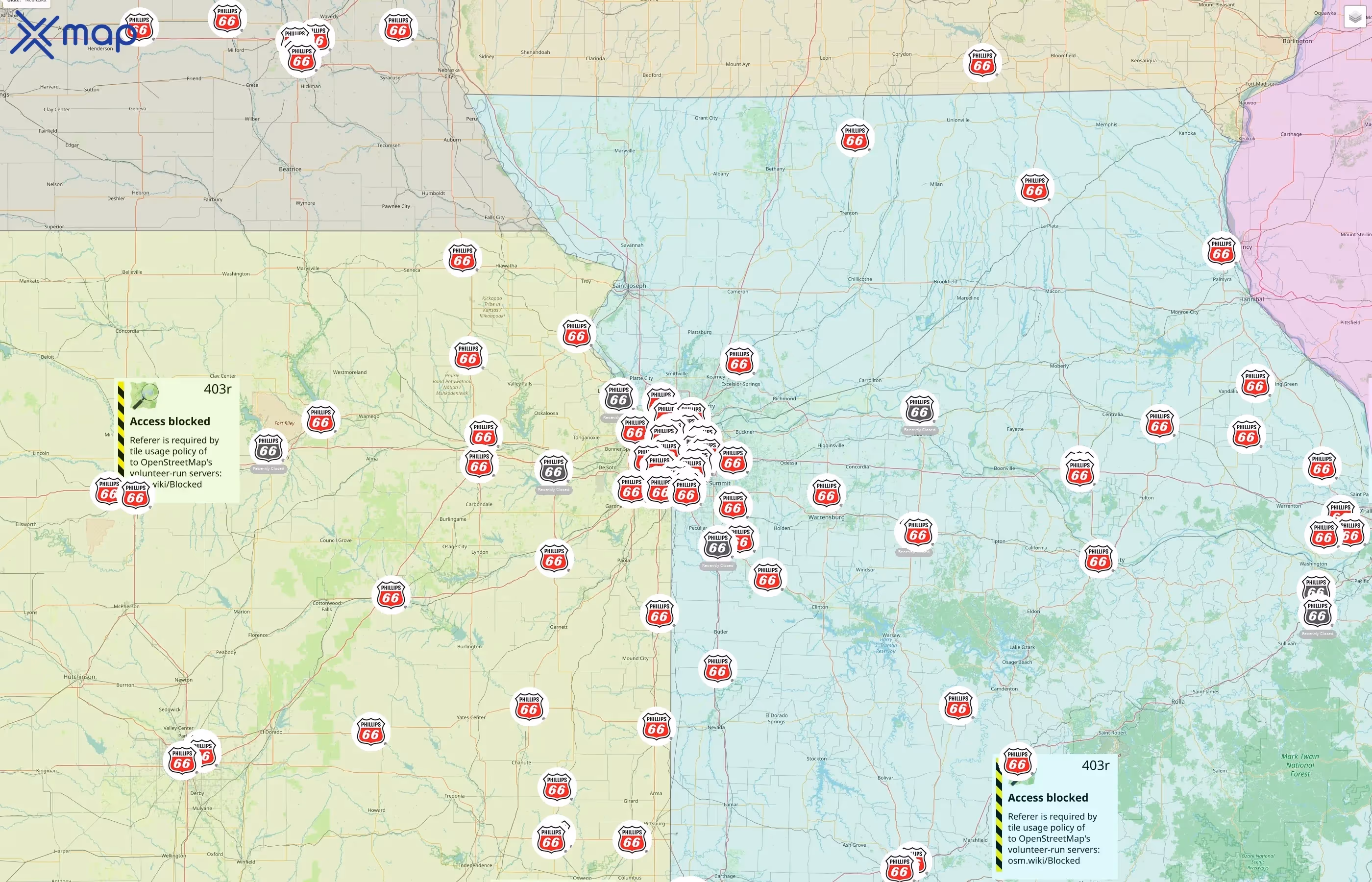 Phillips 66 street hotspots