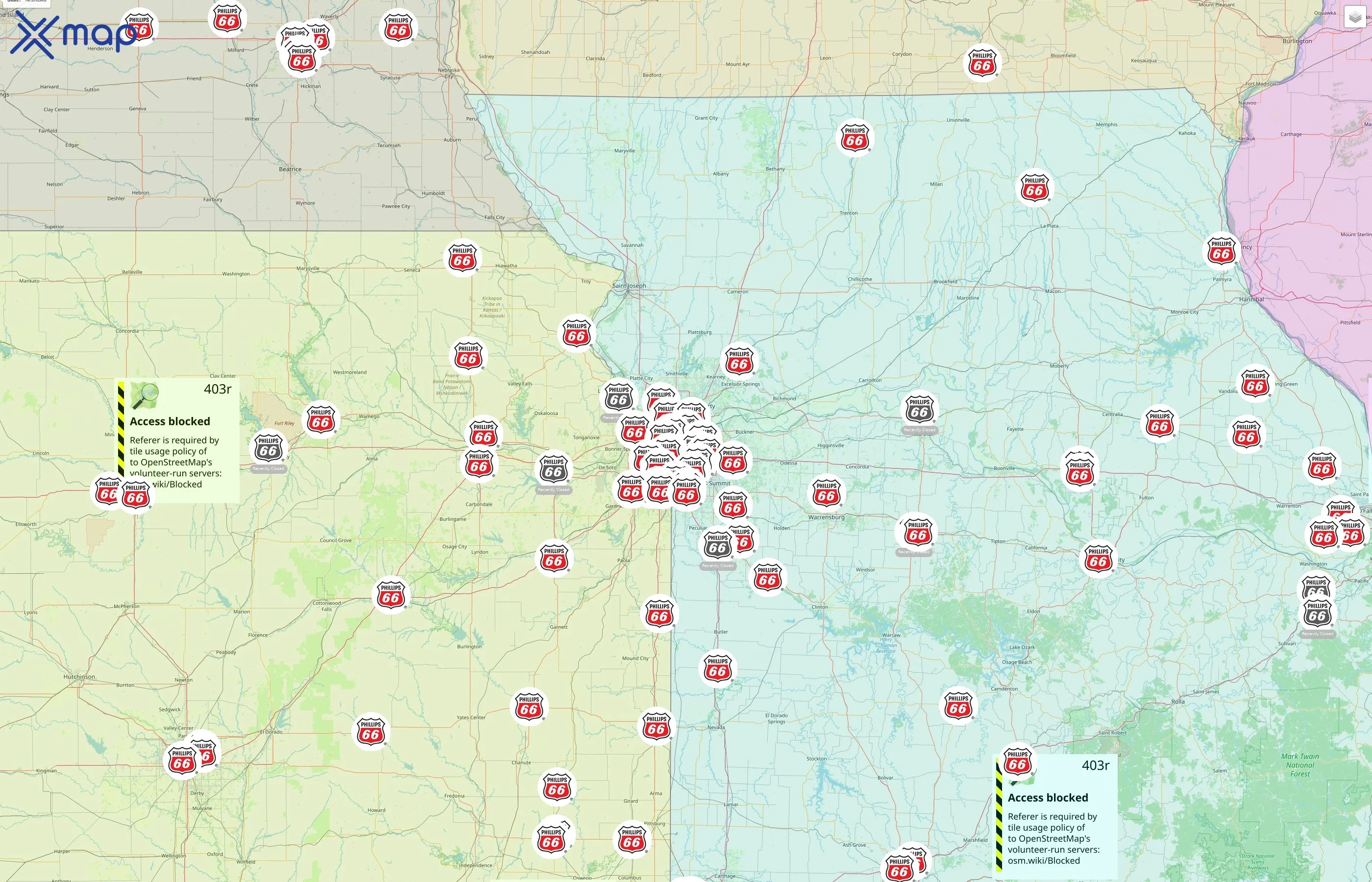 Phillips 66 street hotspots