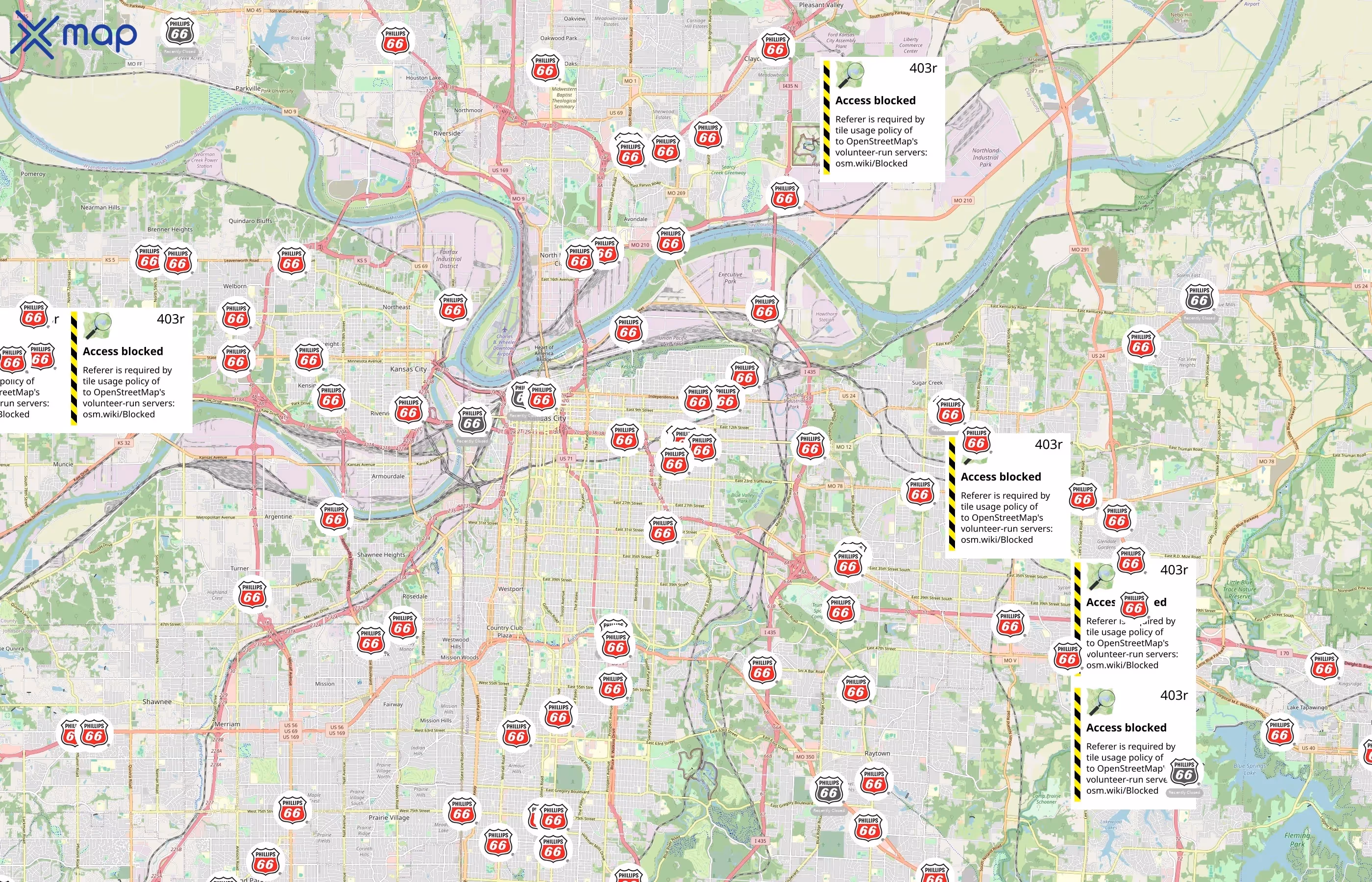 Phillips 66 area coverage