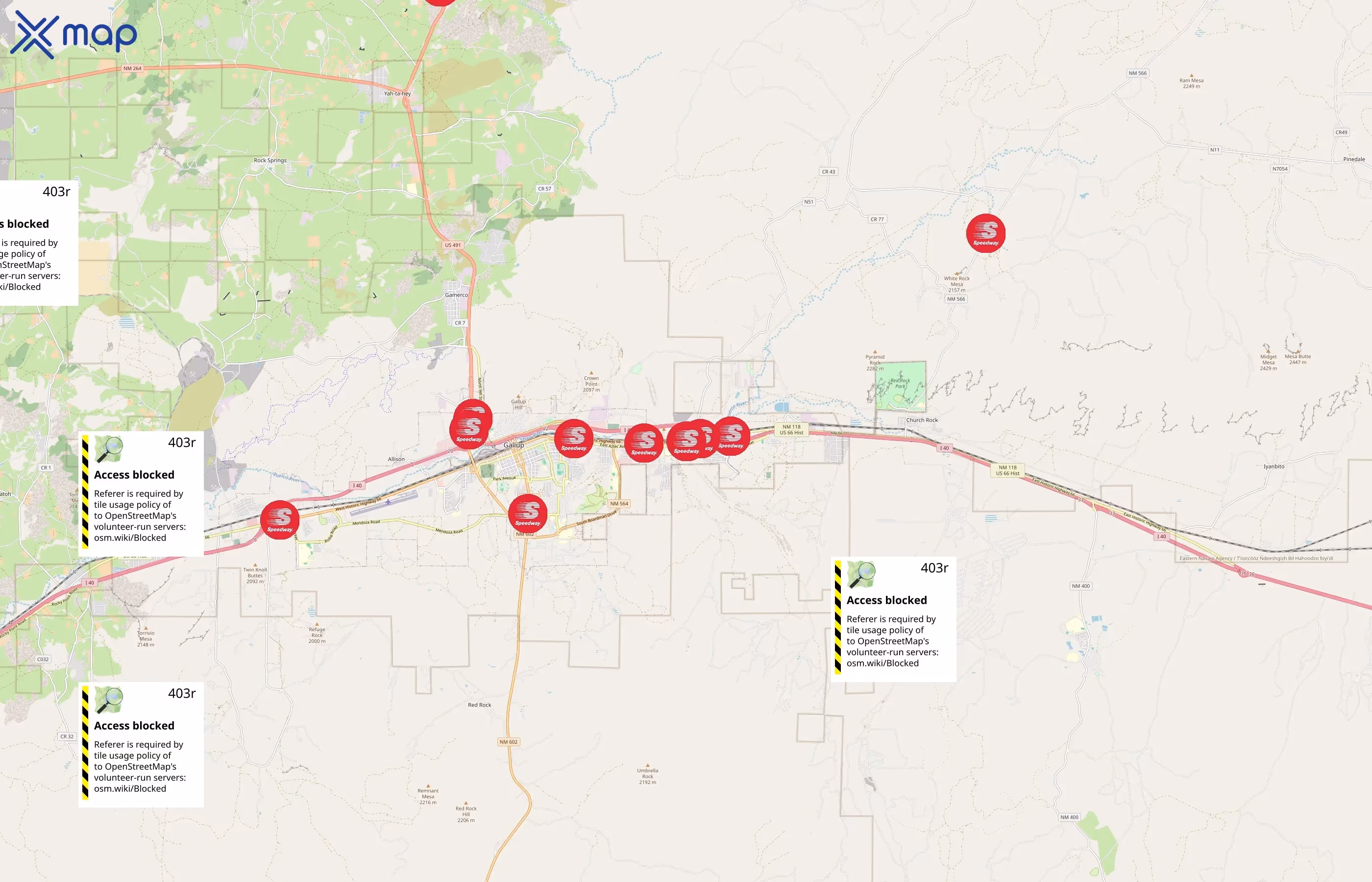 Speedway area coverage