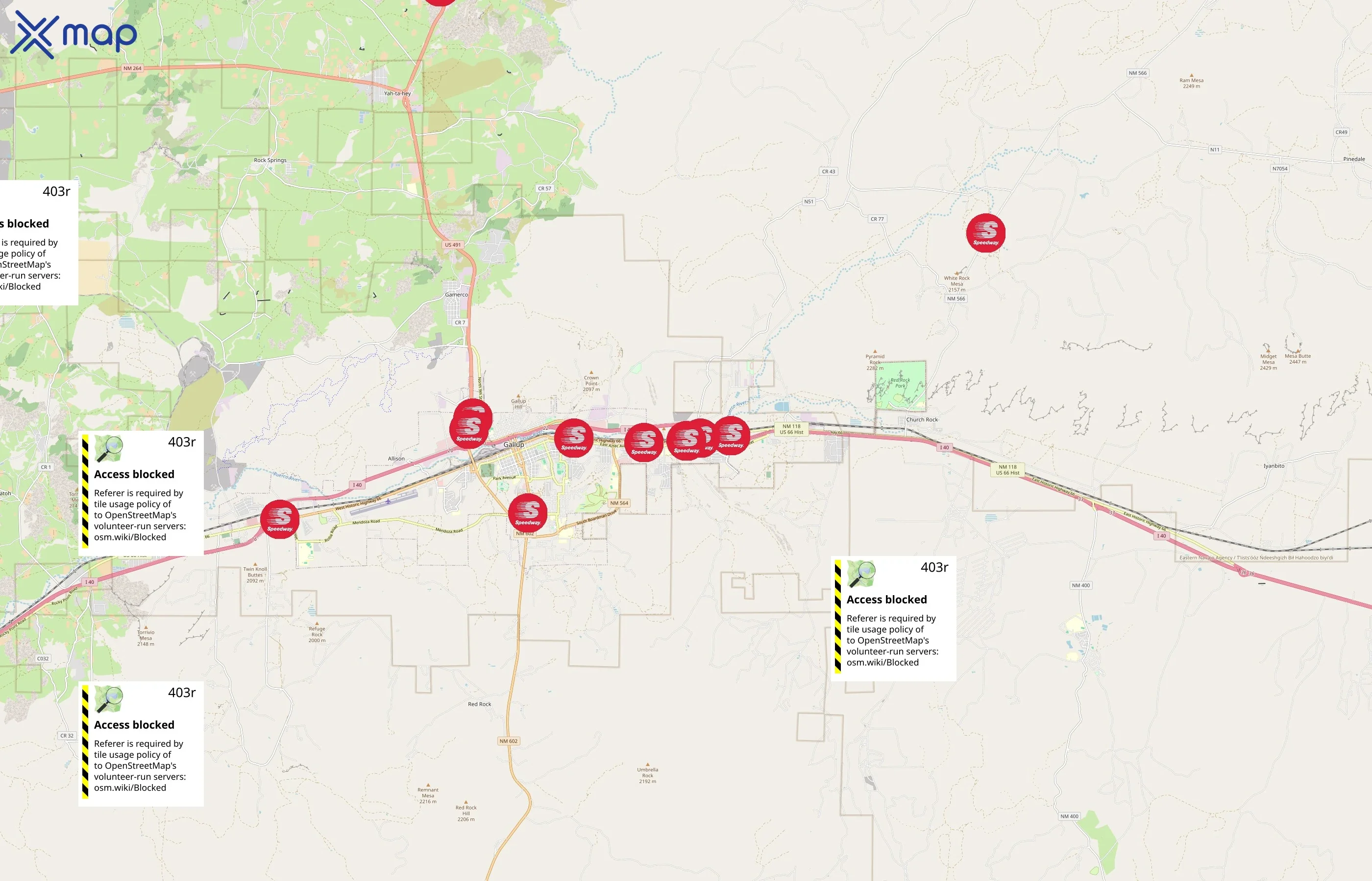 Speedway area coverage