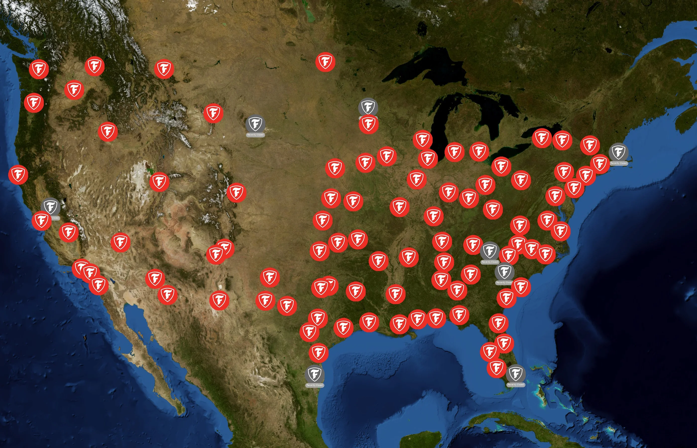 Firestone Complete Auto Care state distribution