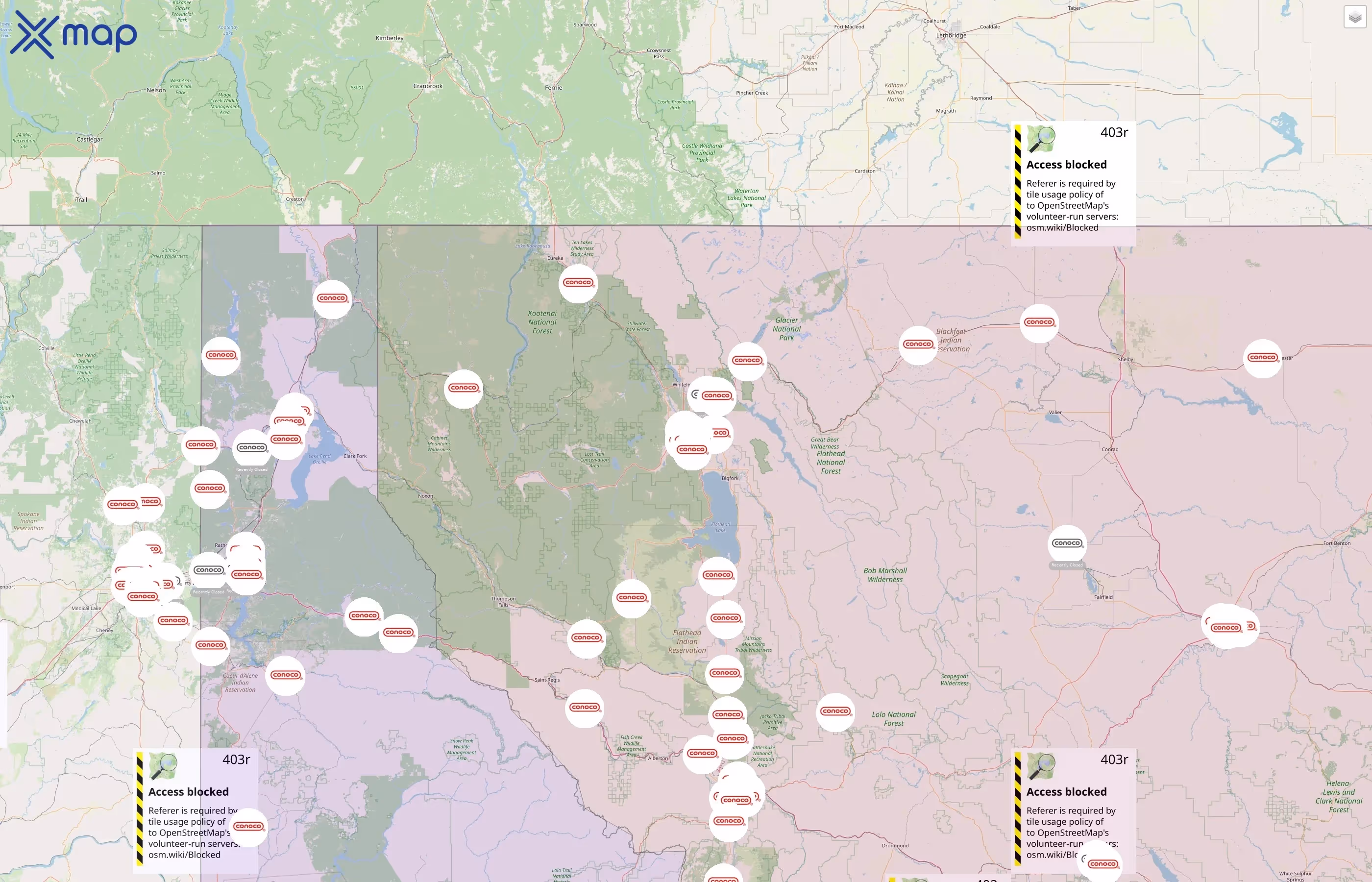 Conoco street hotspots