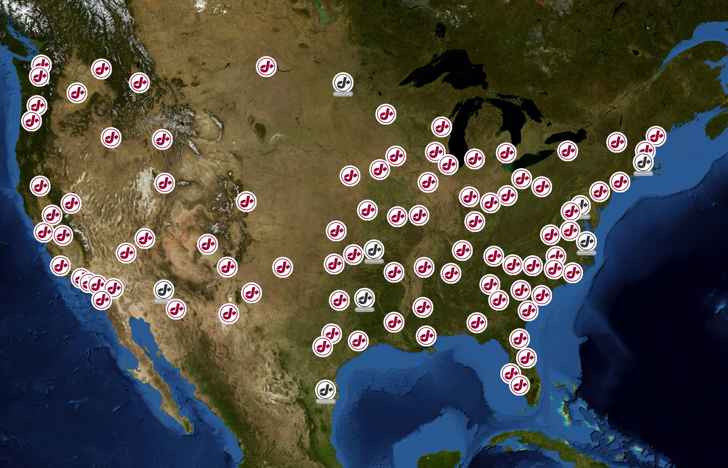 Jiffy Lube state distribution