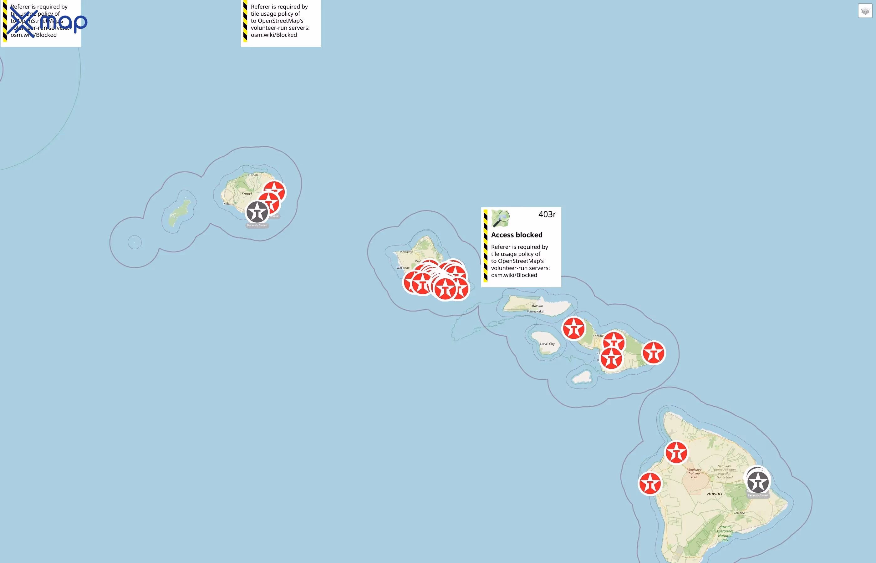 Texaco street hotspots