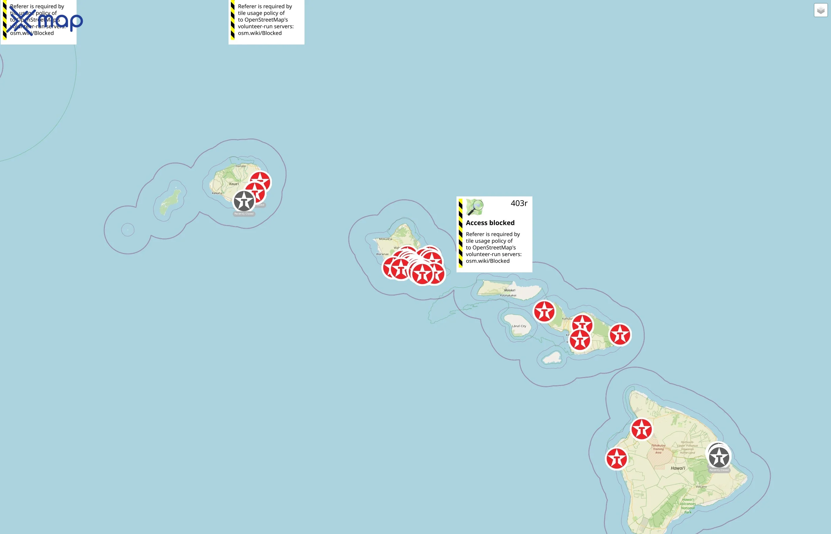 Texaco street hotspots