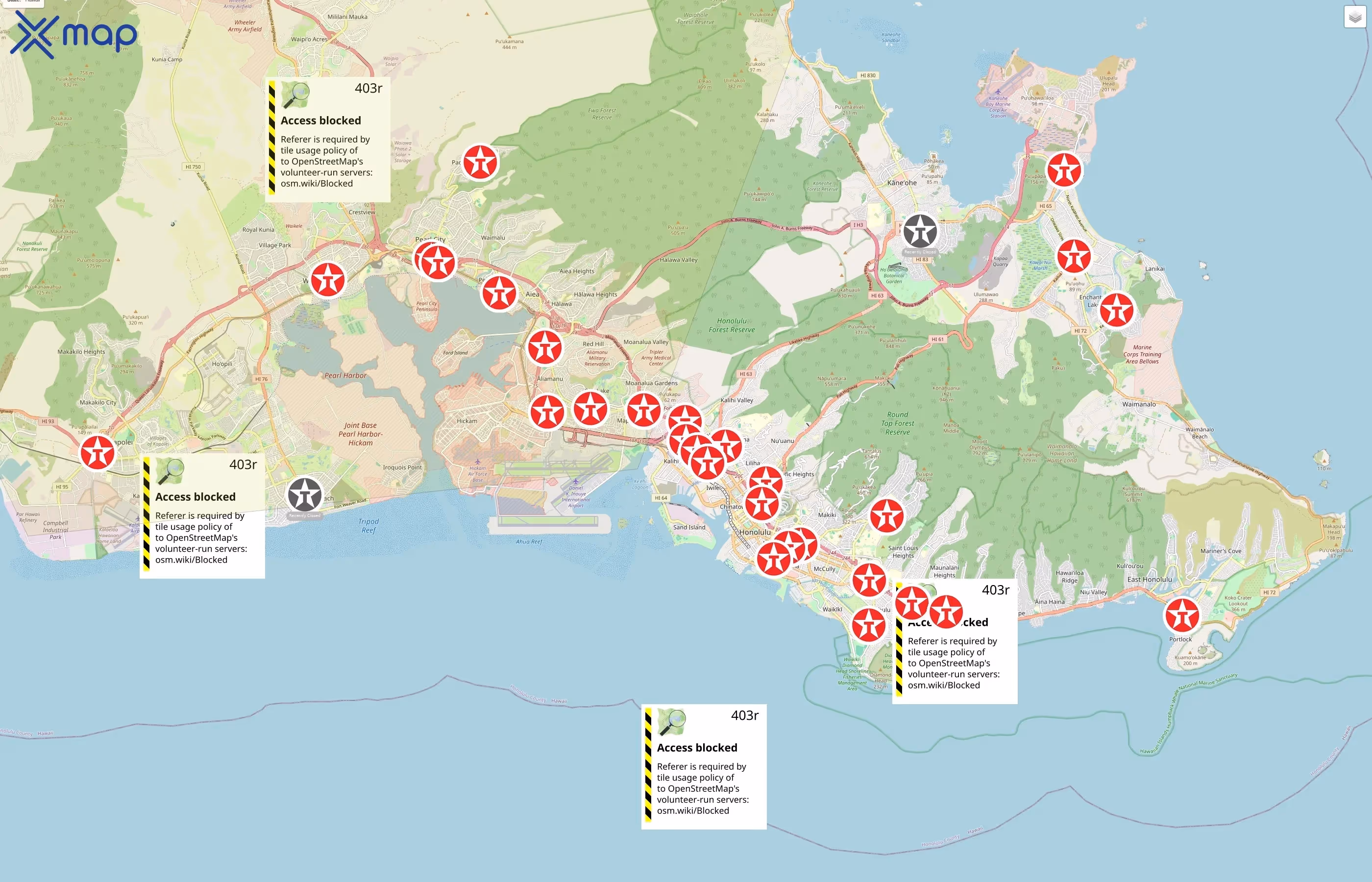 Texaco traffic data