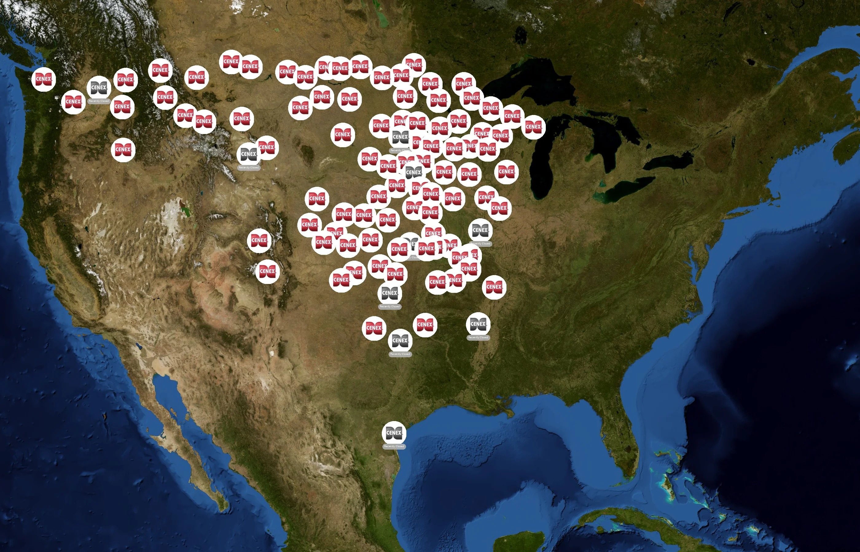 Cenex state distribution