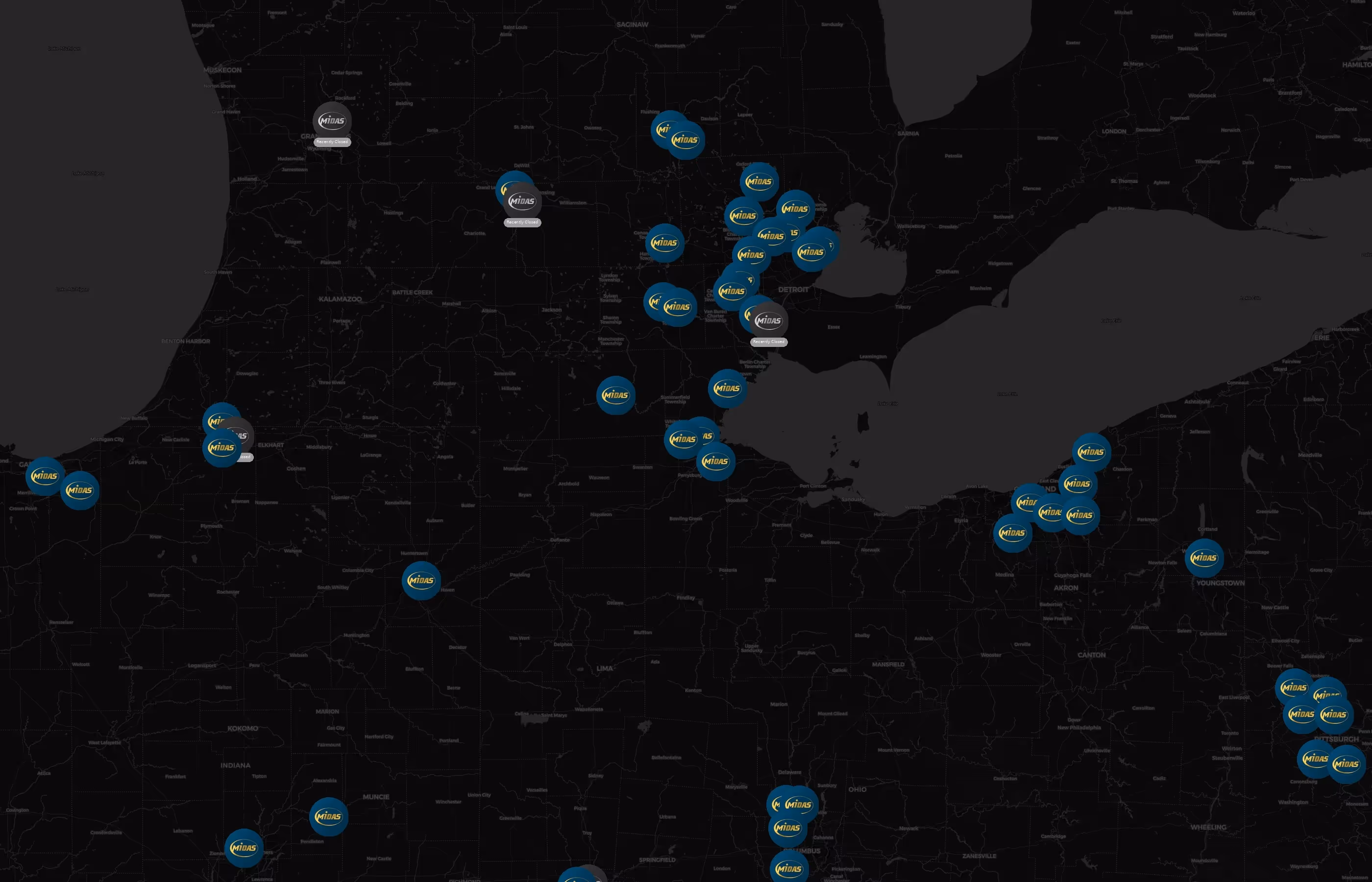 Midas city distribution