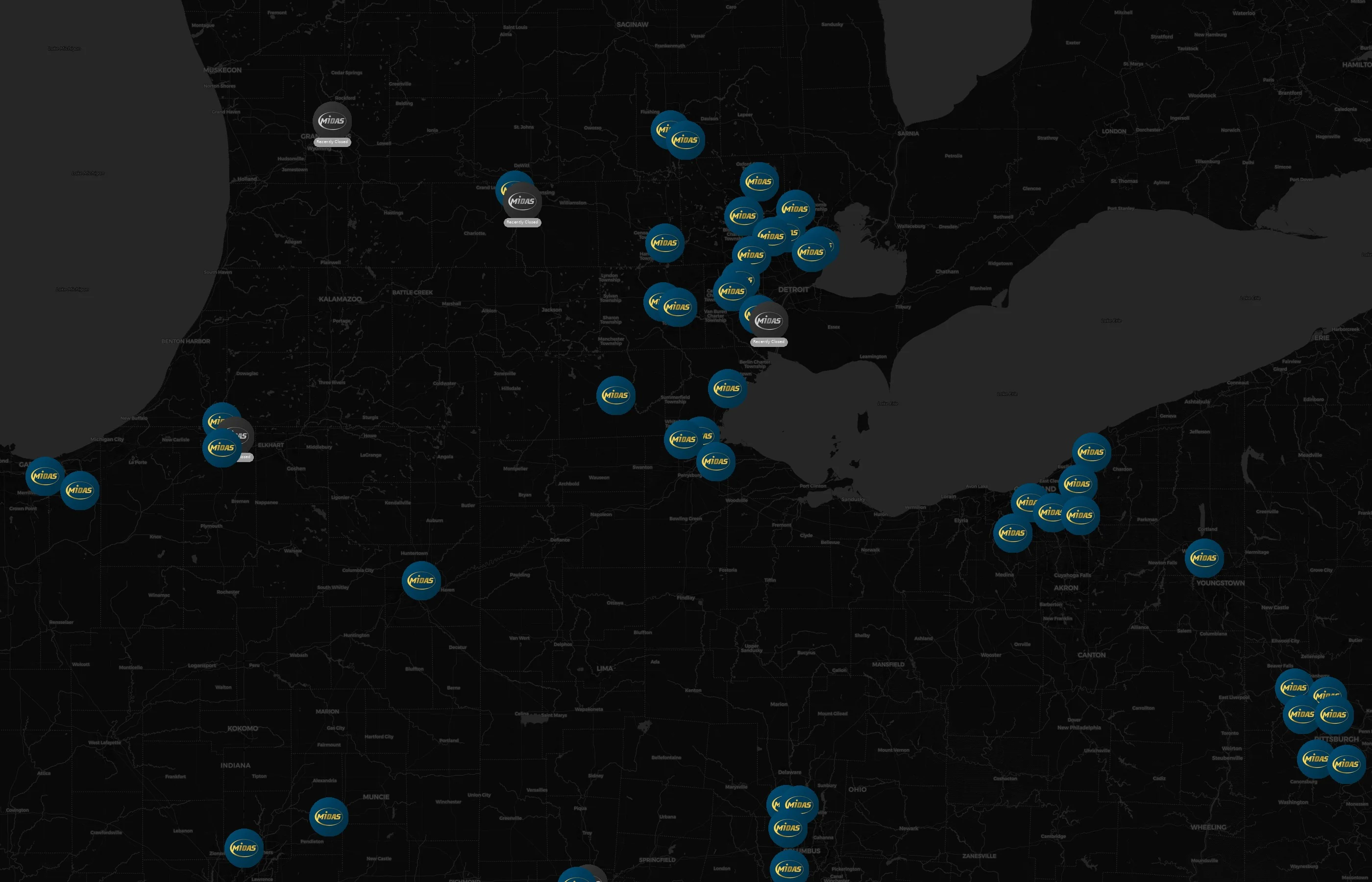 Midas city distribution