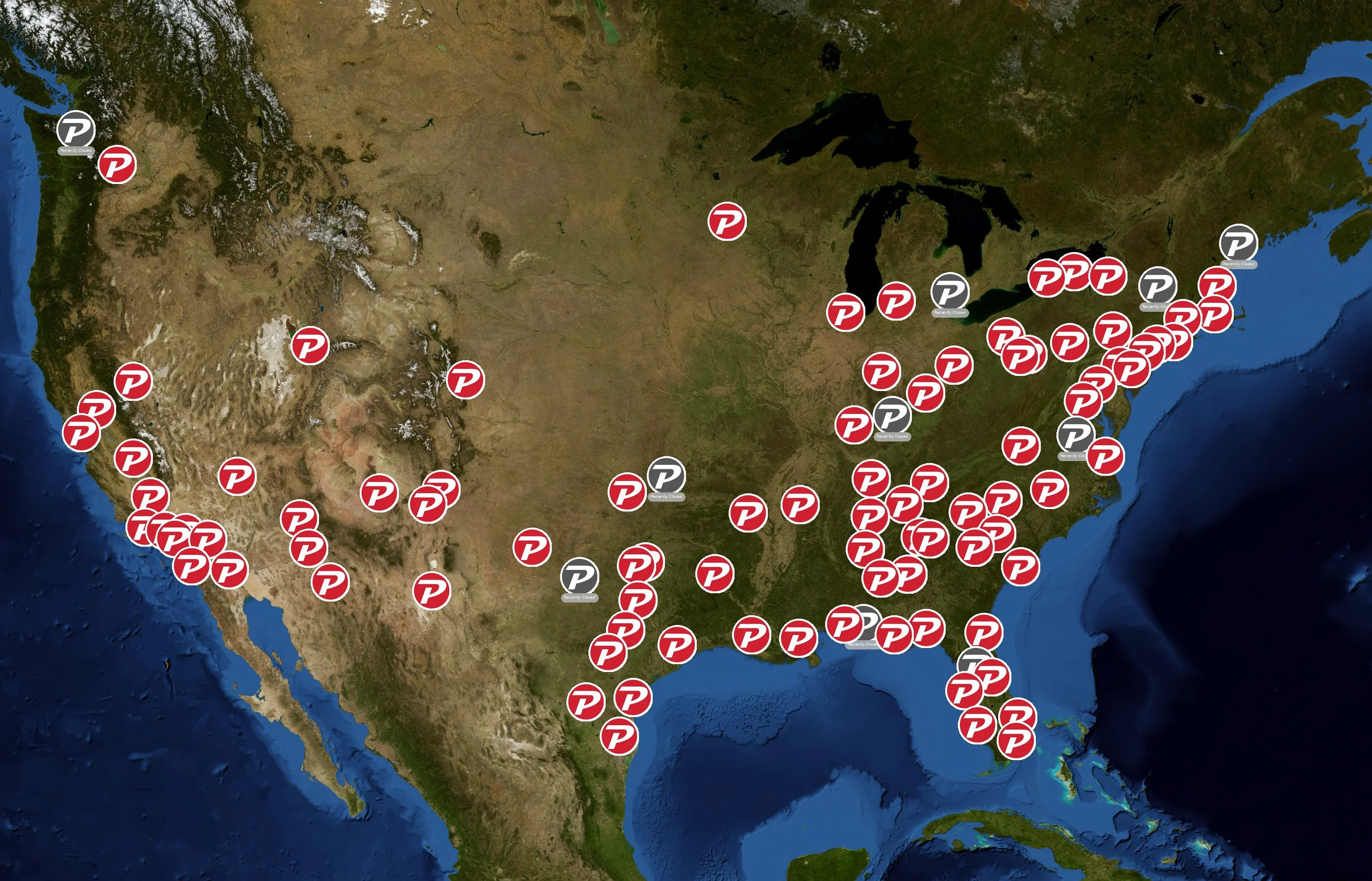 Pep Boys state distribution