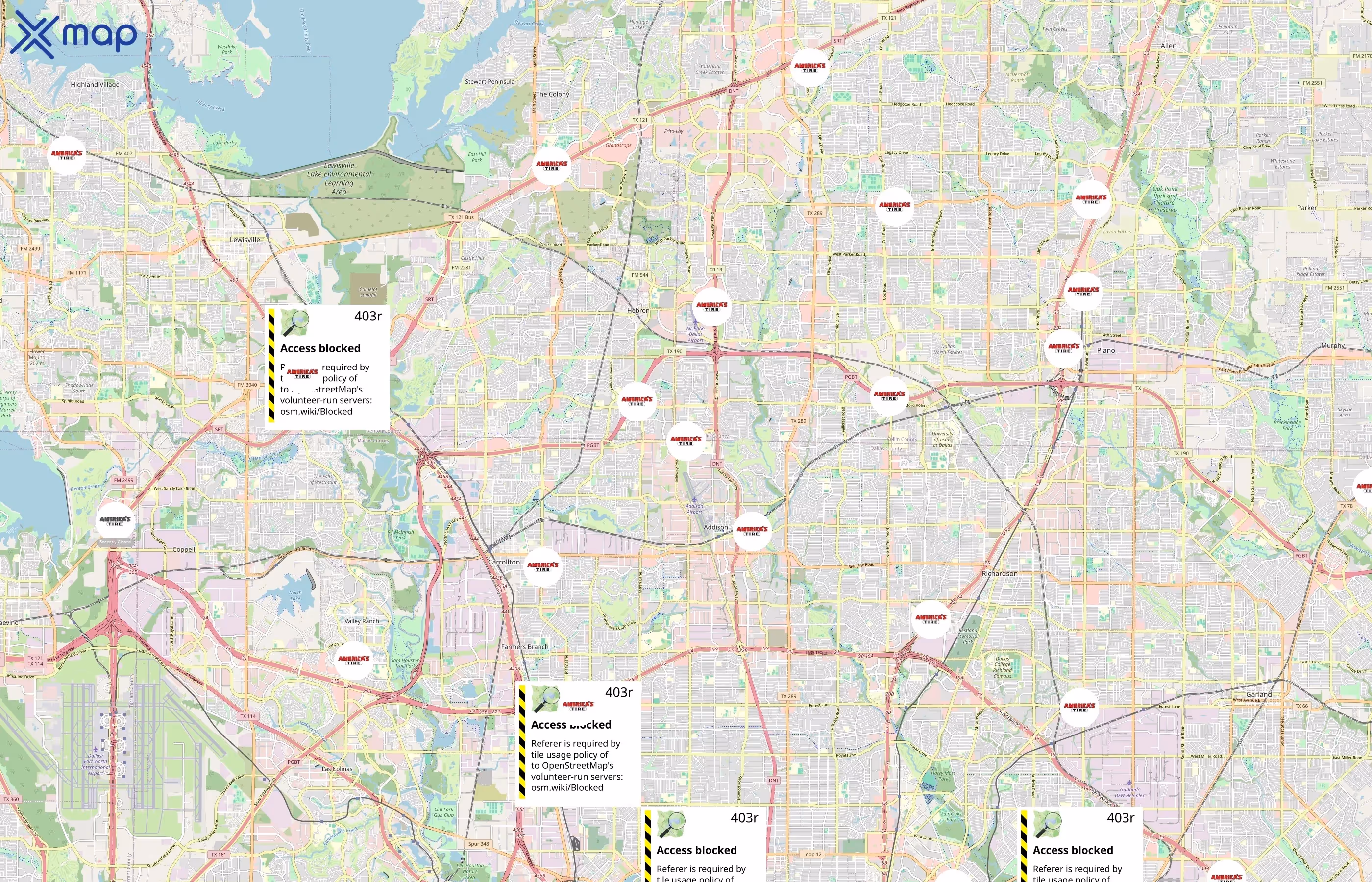 Discount Tire area coverage